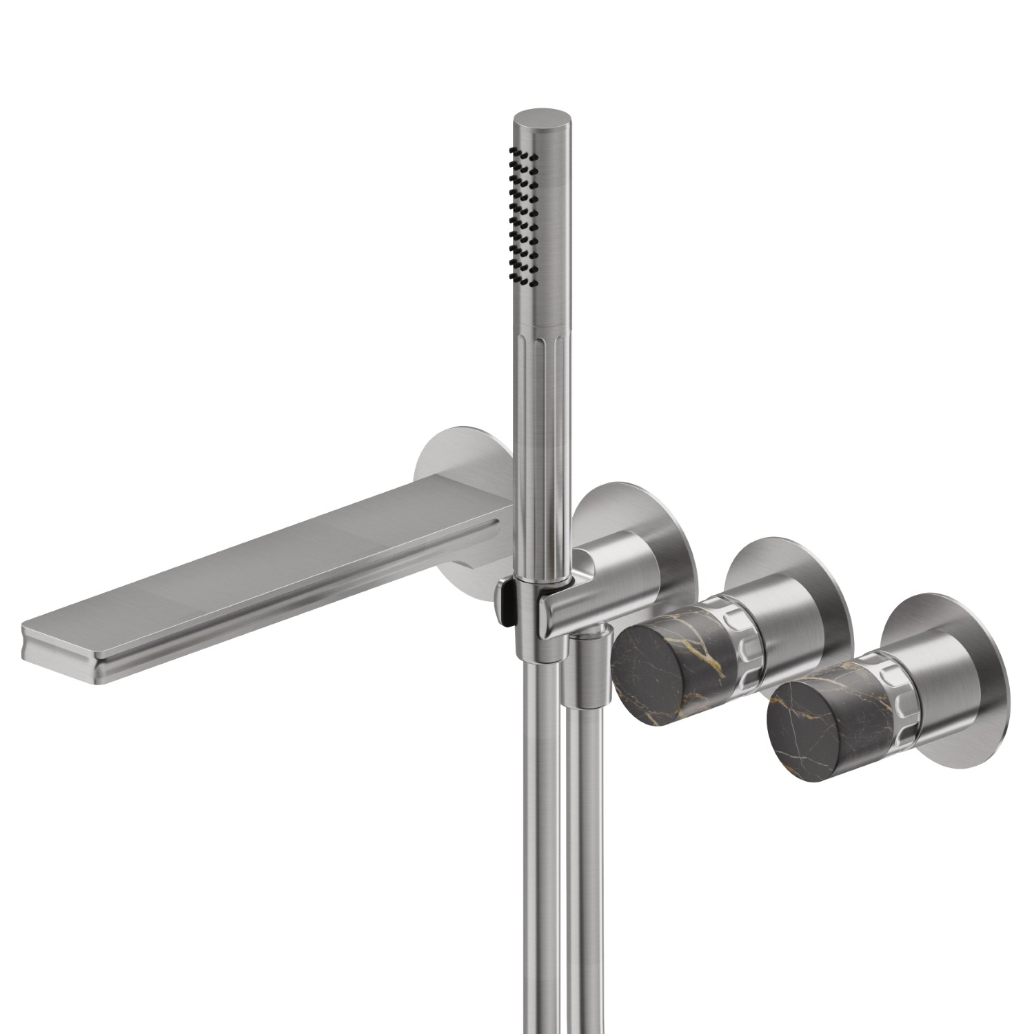Bath group - finish PVD Brushed steel