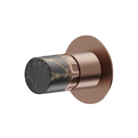 Single lever concealed mixer, to combine with a 3 ways out concealed diverter without stop. External part - finish PVD Brushed Copper Bronze