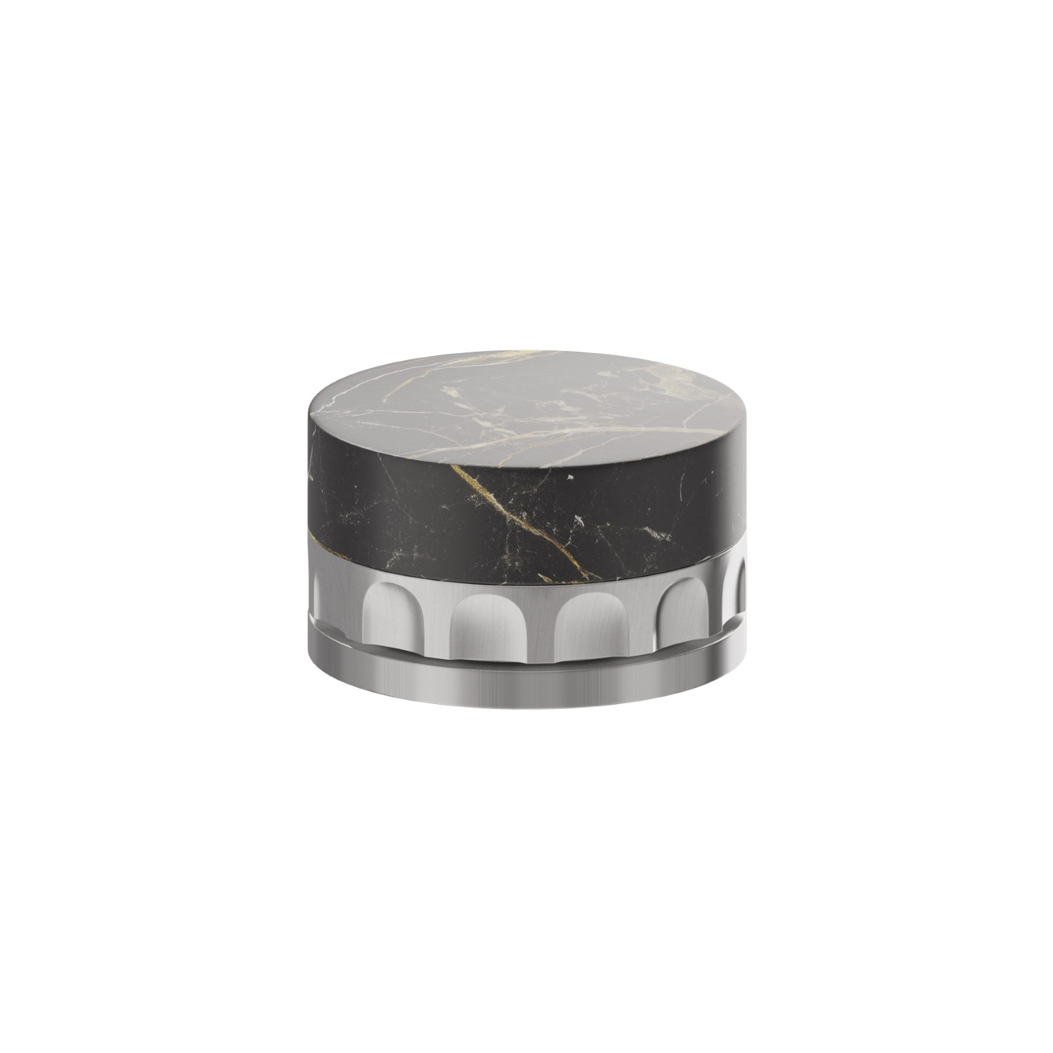 Diverter for deck-mounted set - finish PVD Brushed steel