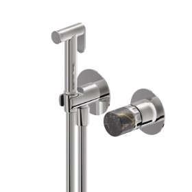 Miscelatore monocomando acqua calda e fredda per igiene intima e wc. Parte esterna - finitura Cromo