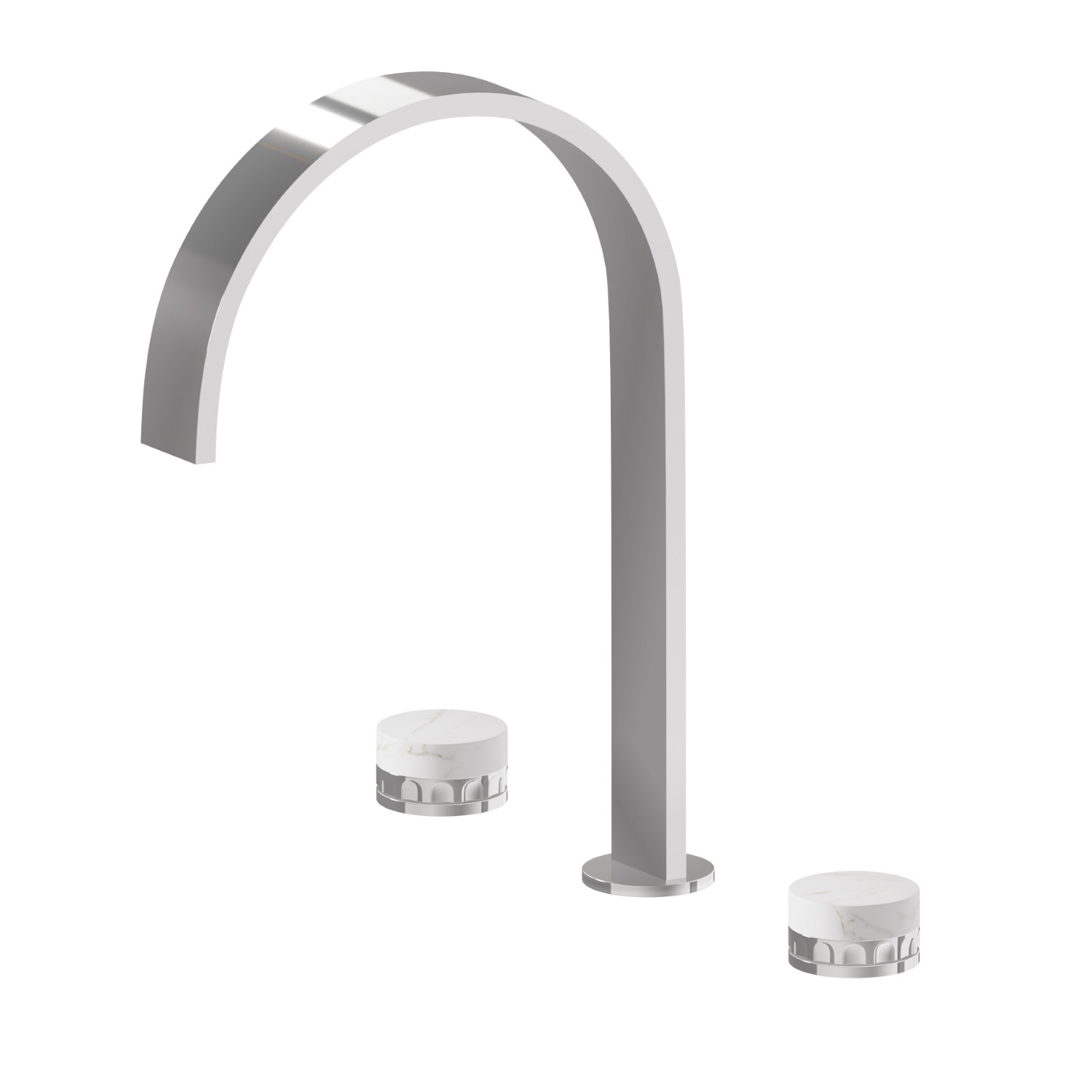 3-hole basin group. 1/2” T piece - finish Chrome