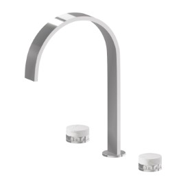 3-hole basin group. 1/2” T piece - finish Chrome