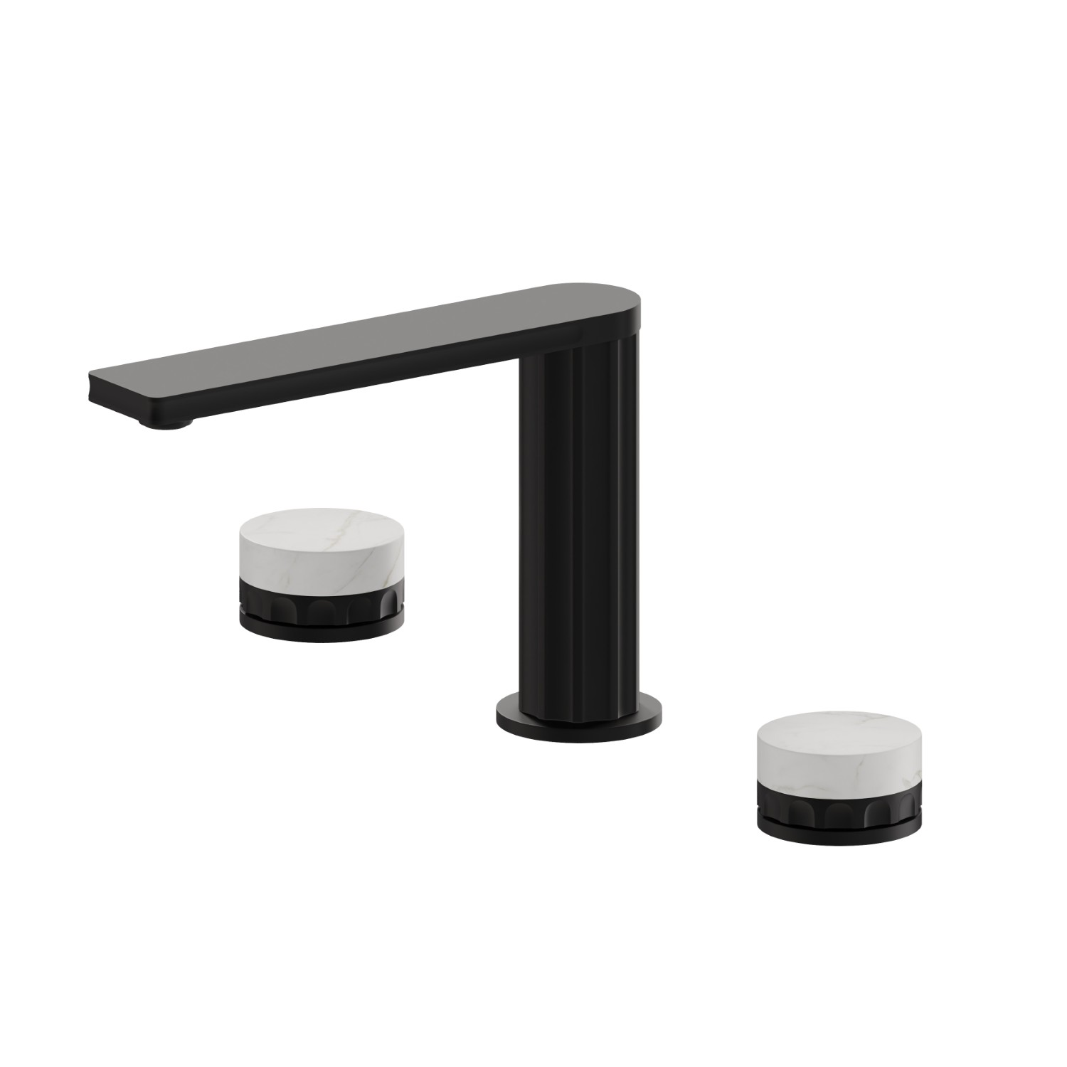 3-hole basin group. 1/2” T piece - finish Matt Black