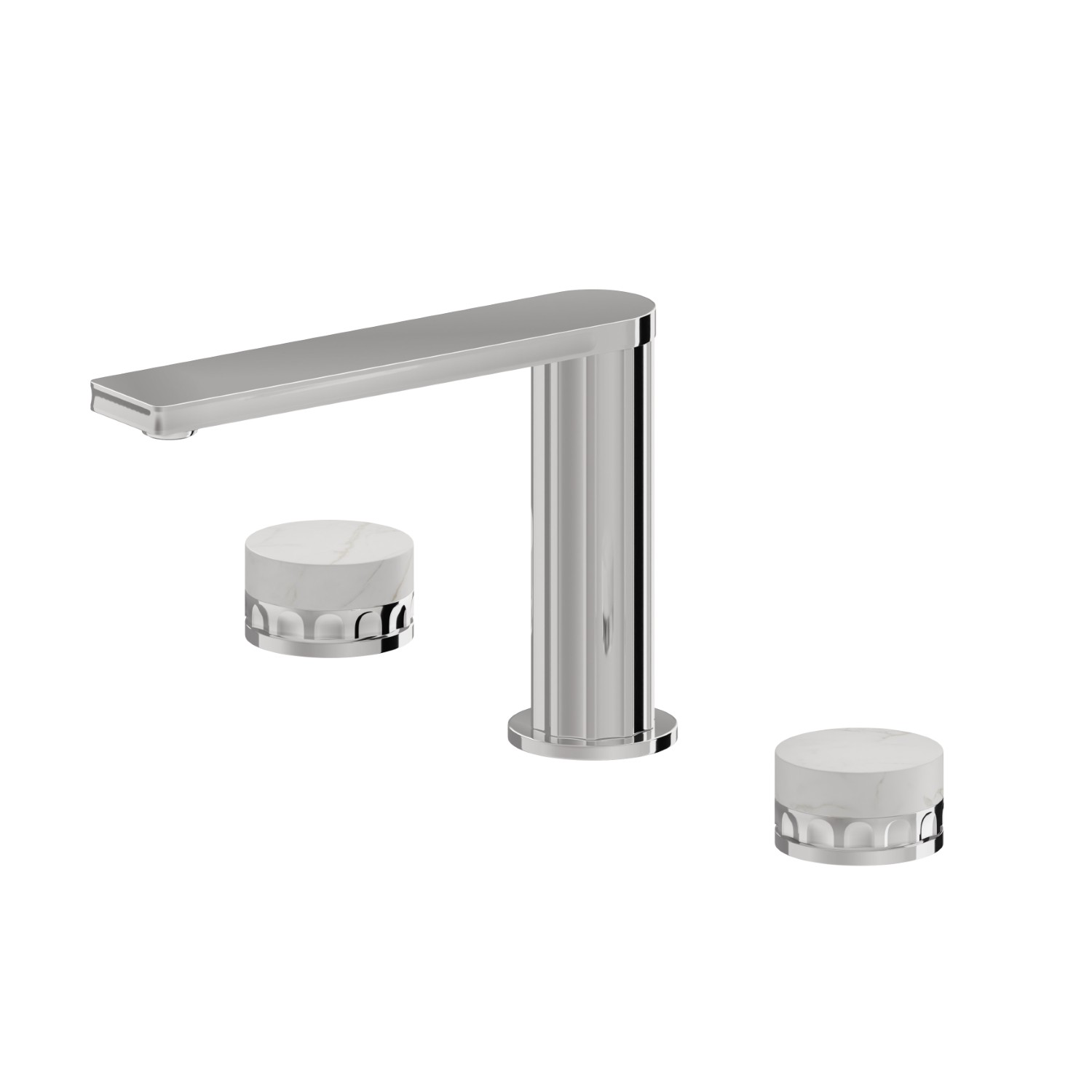 3-hole basin group. 1/2” T piece - finish Chrome