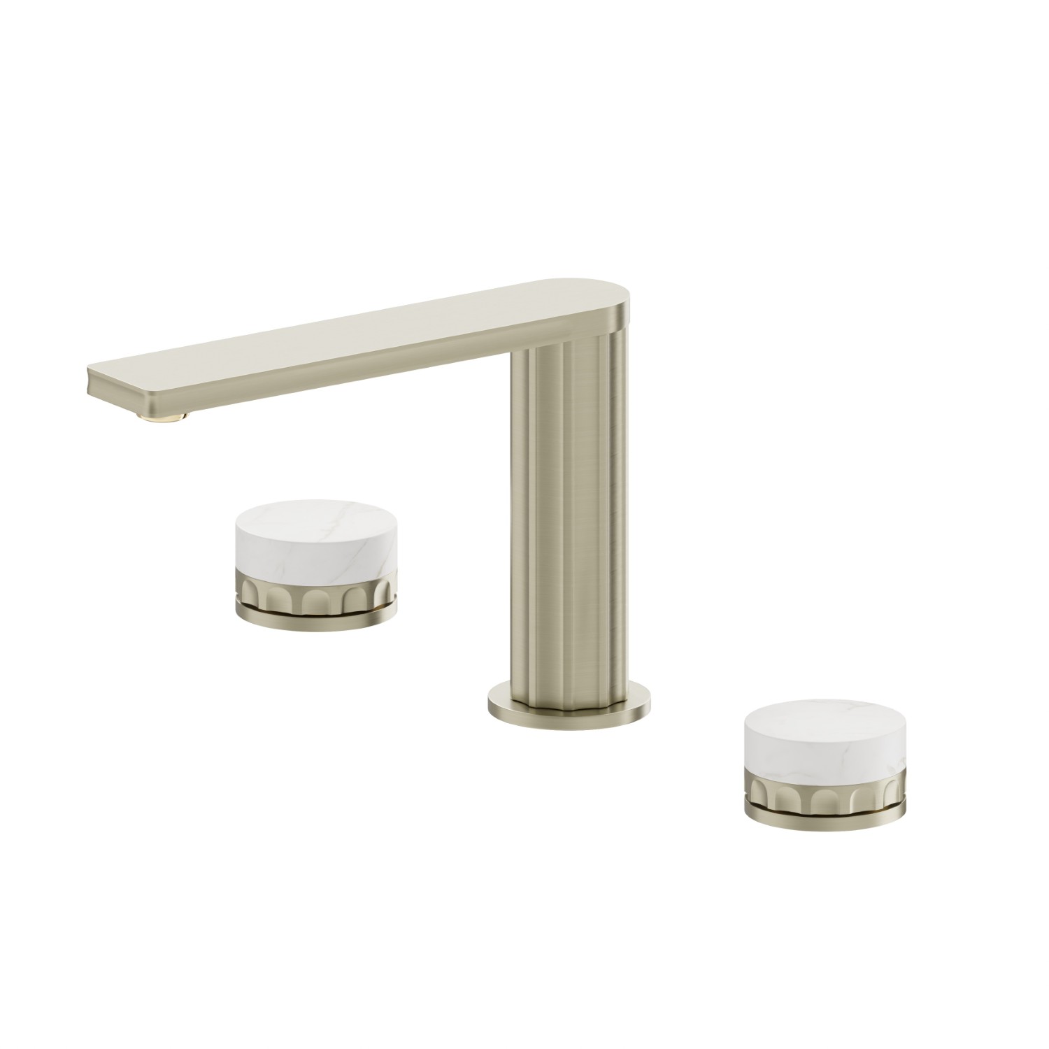 3-hole basin group. 1/2” T piece - finish PVD Brushed Pale Gold