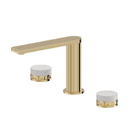 3-hole basin group. 1/2” T piece - finish PVD Glossy Gold