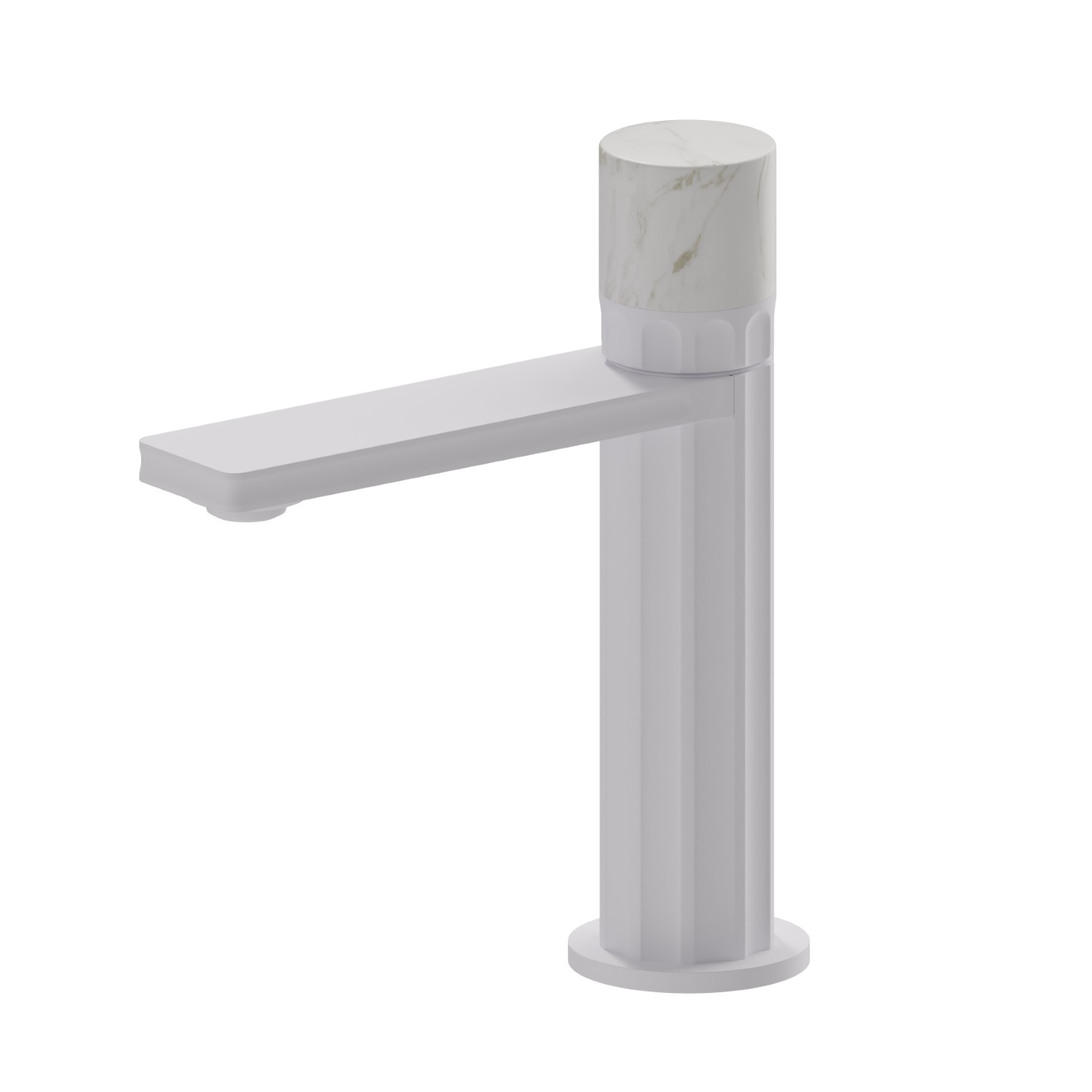 Single lever basin mixer - finish Matt White