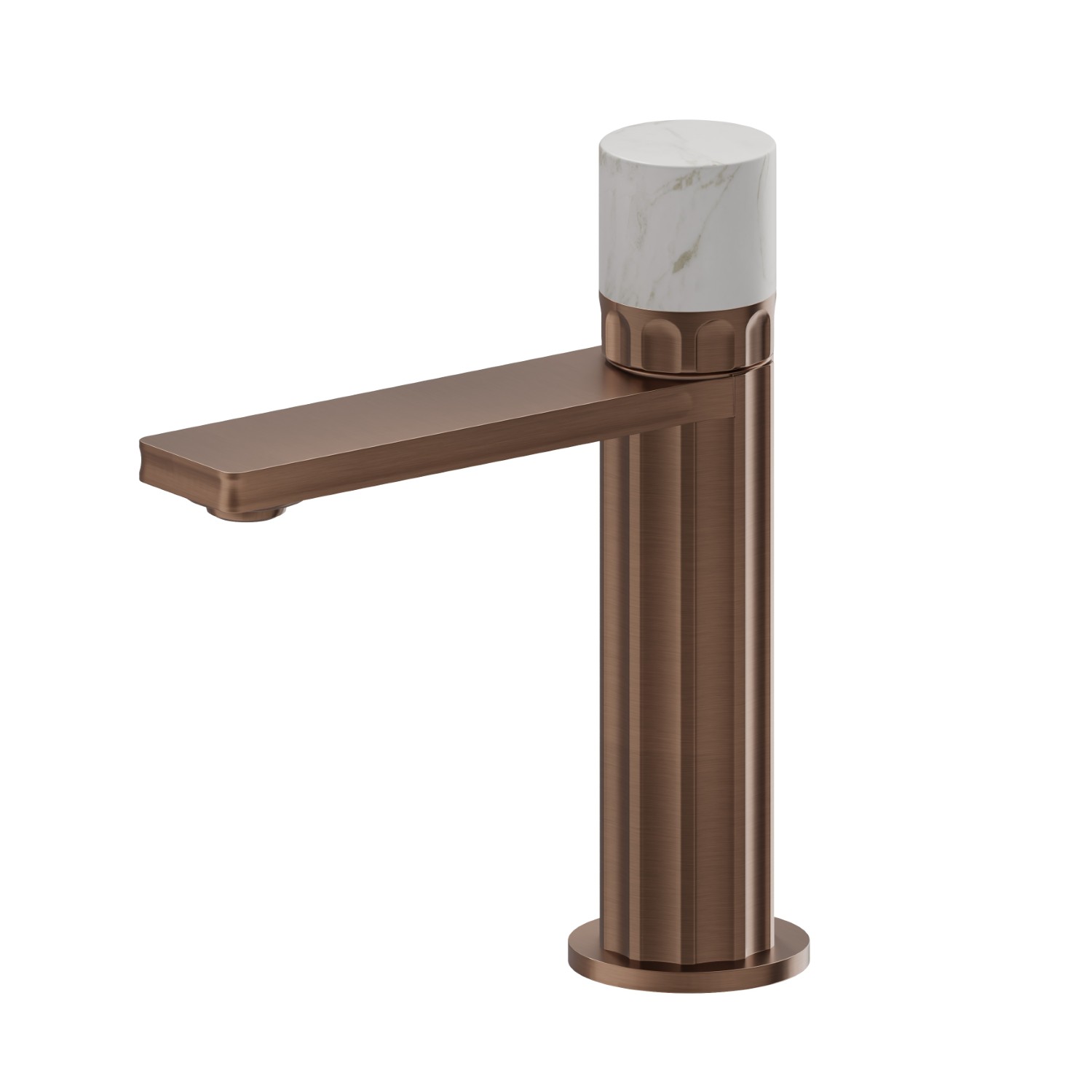 Miscelatore monocomando per lavabo - finitura PVD Brushed Copper Bronze