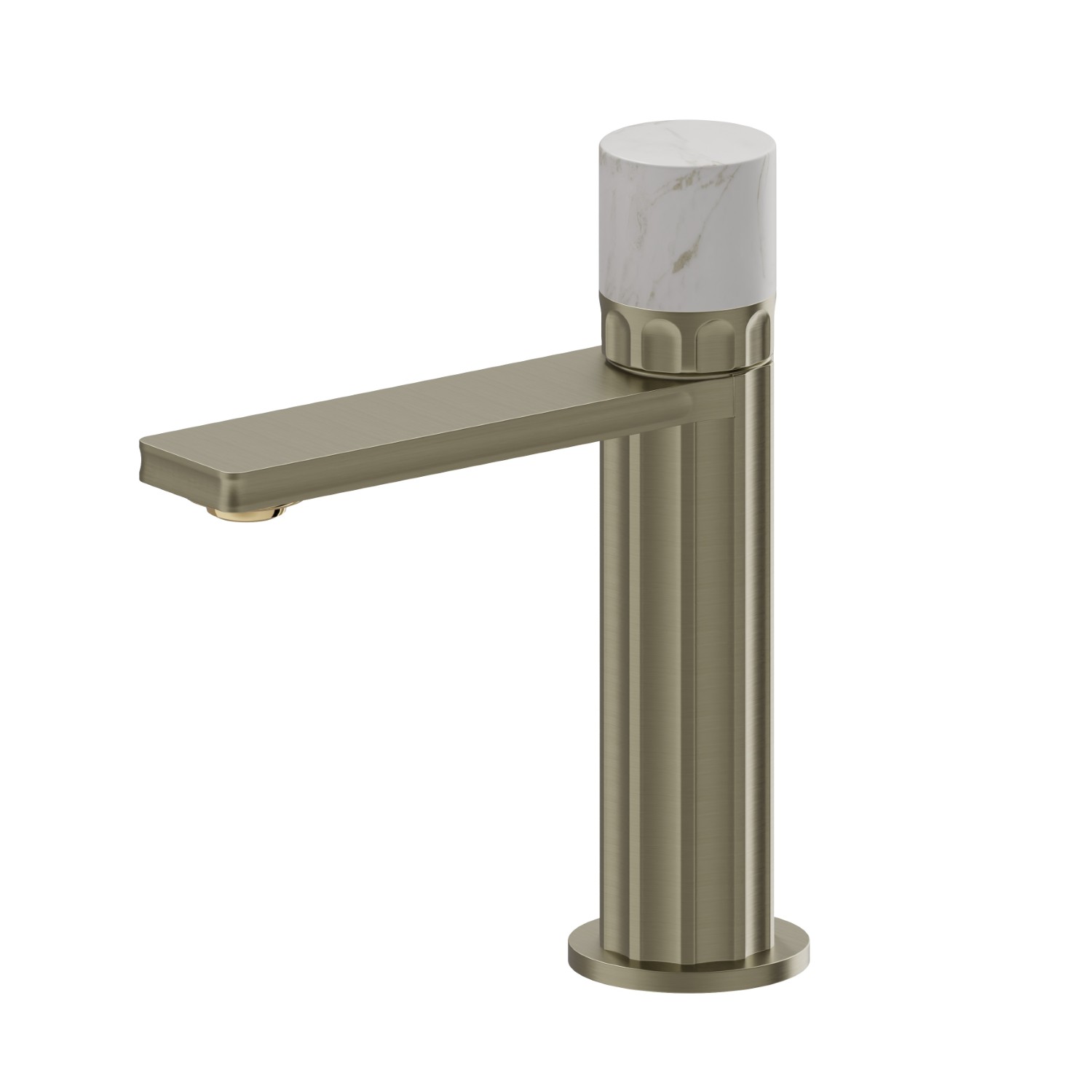 Miscelatore monocomando per lavabo - finitura PVD Brushed Pale Gold