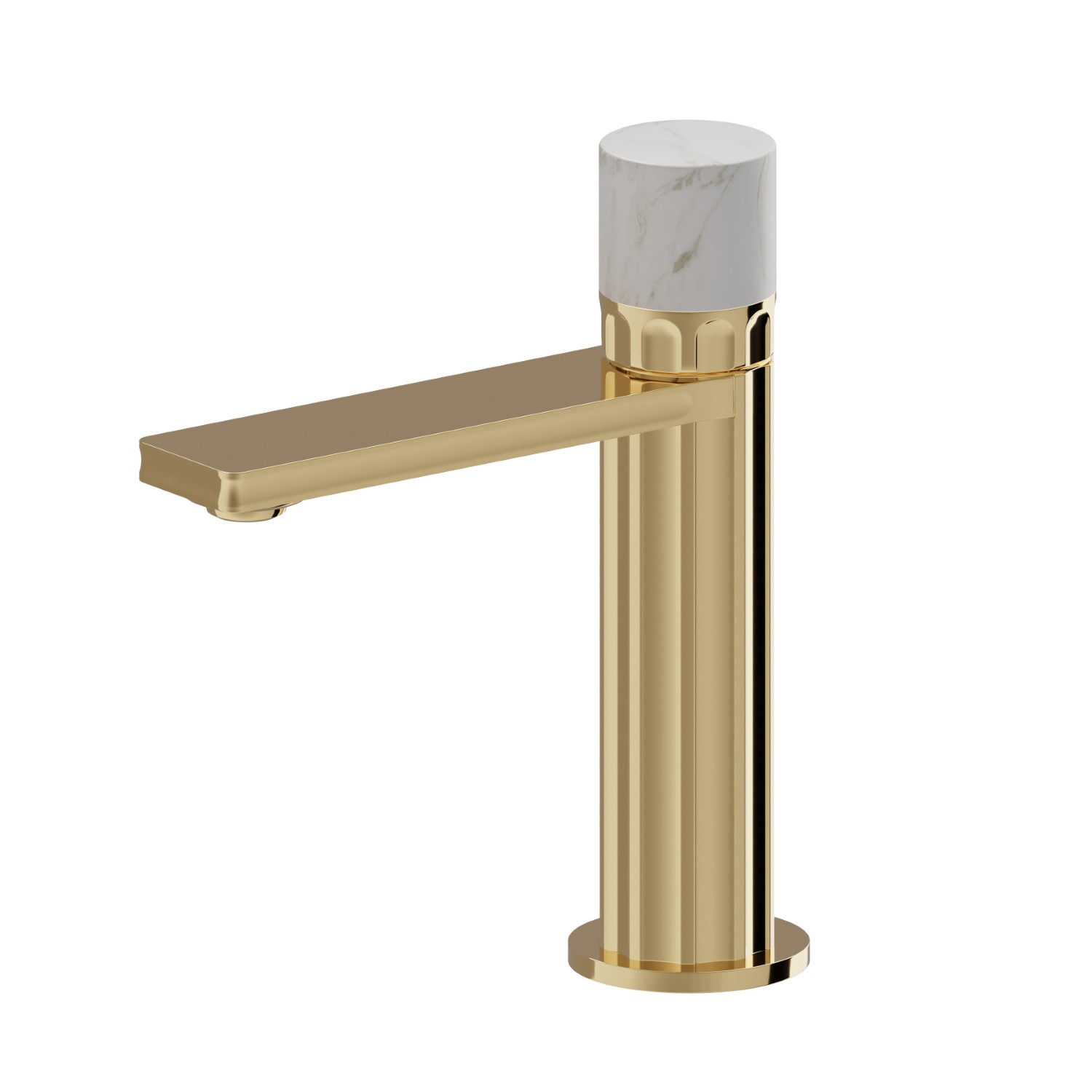 Single lever basin mixer - finish PVD Glossy Gold