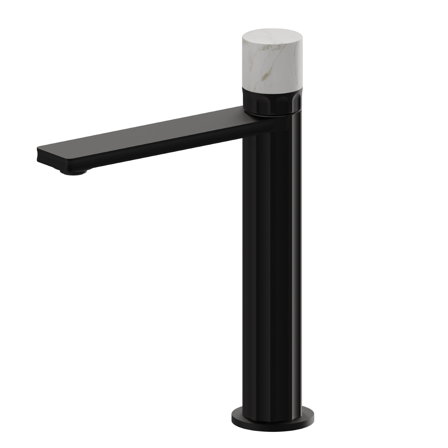 Single lever mixer, medium version for above counter basin - finish Matt Black