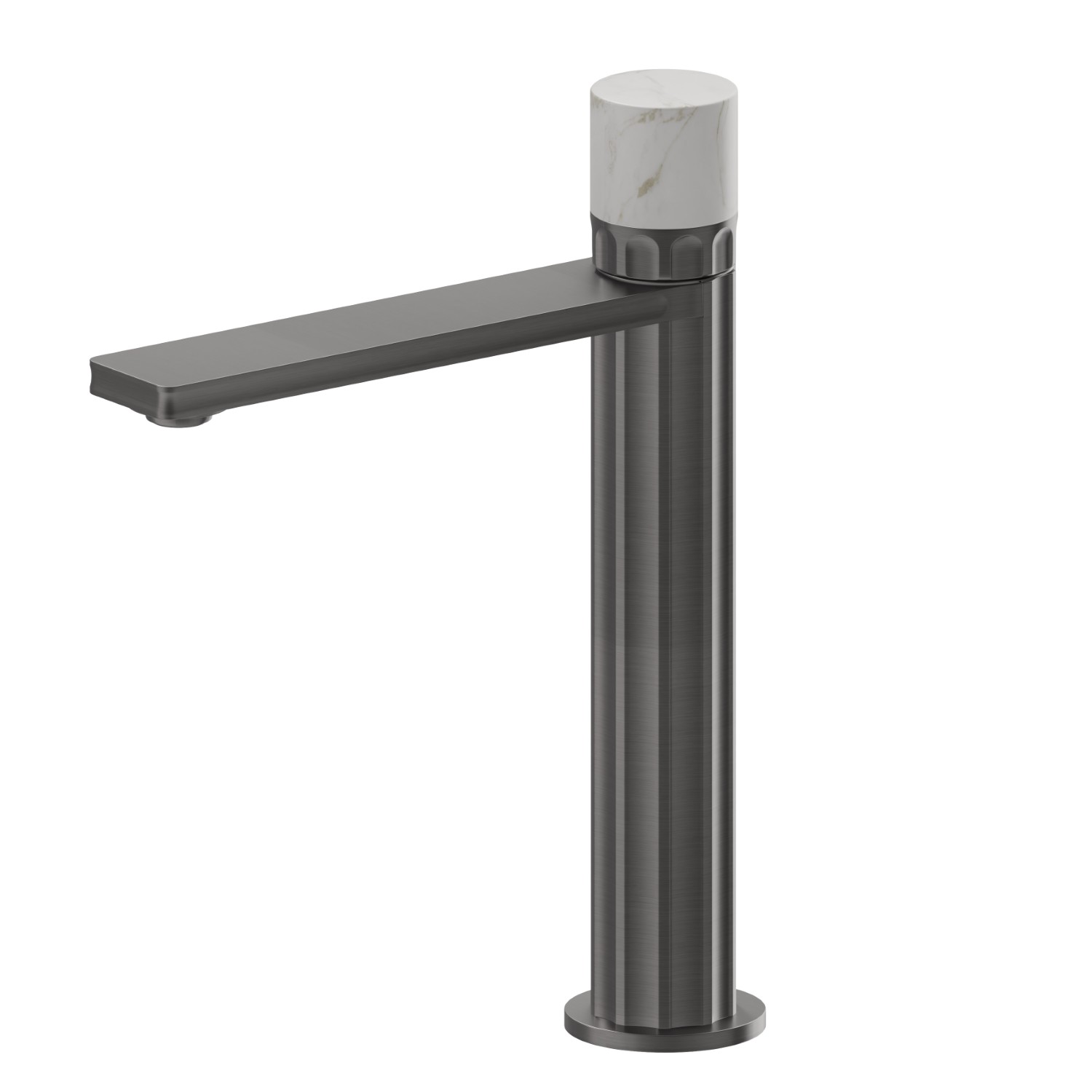 Einhebel-Mischer mittlere Version für Aufsatzwaschbecken - oberfläche PVD  Gun Metal gebürstet