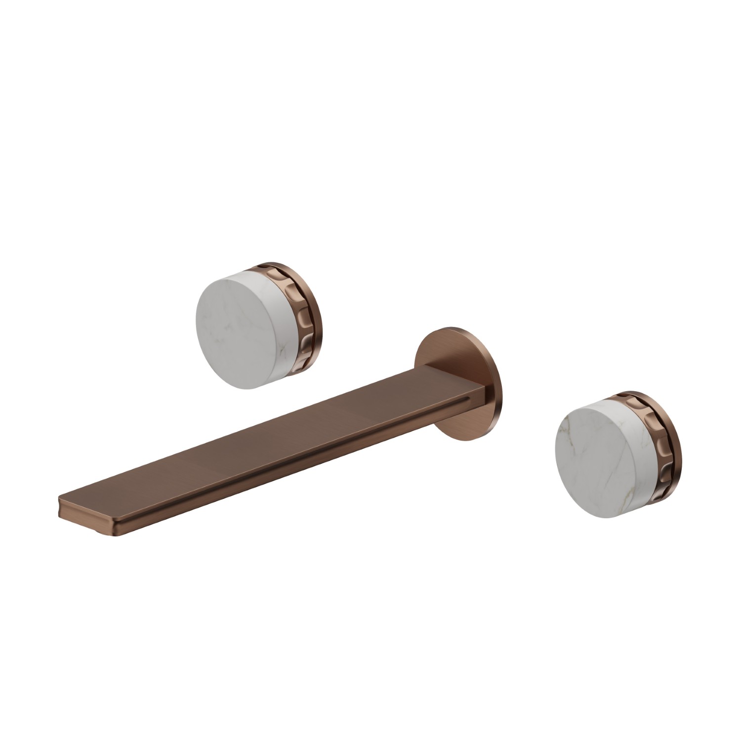 Wand-3 loch mischbatterie - oberfläche PVD  Copper Bronze gebürstet