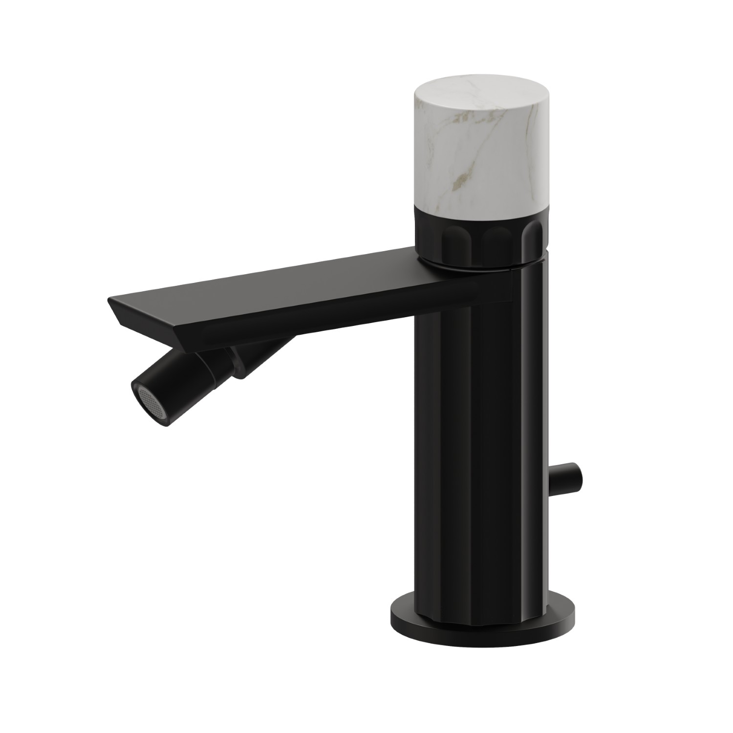 Miscelatore monocomando per bidet - finitura Nero opaco