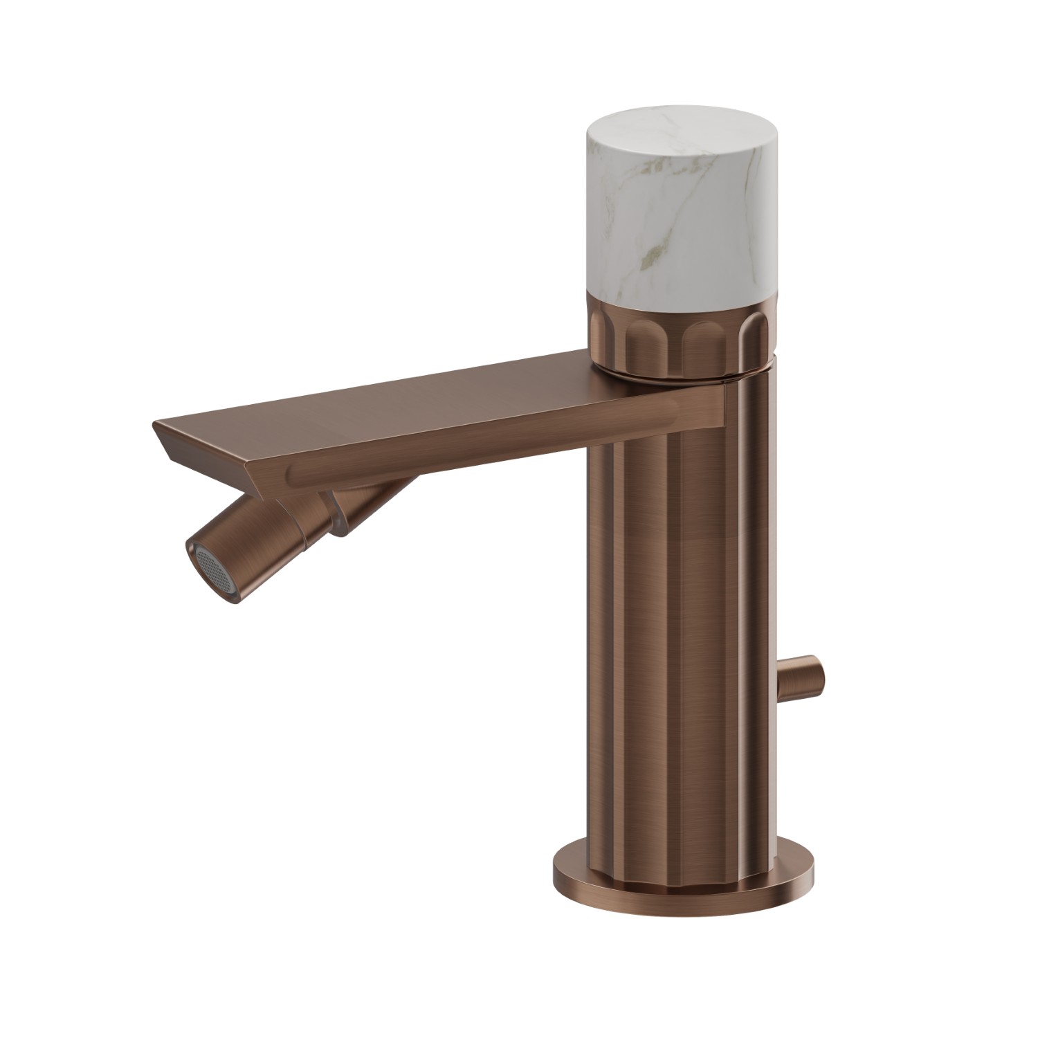 Miscelatore monocomando per bidet - finitura PVD Brushed Copper Bronze