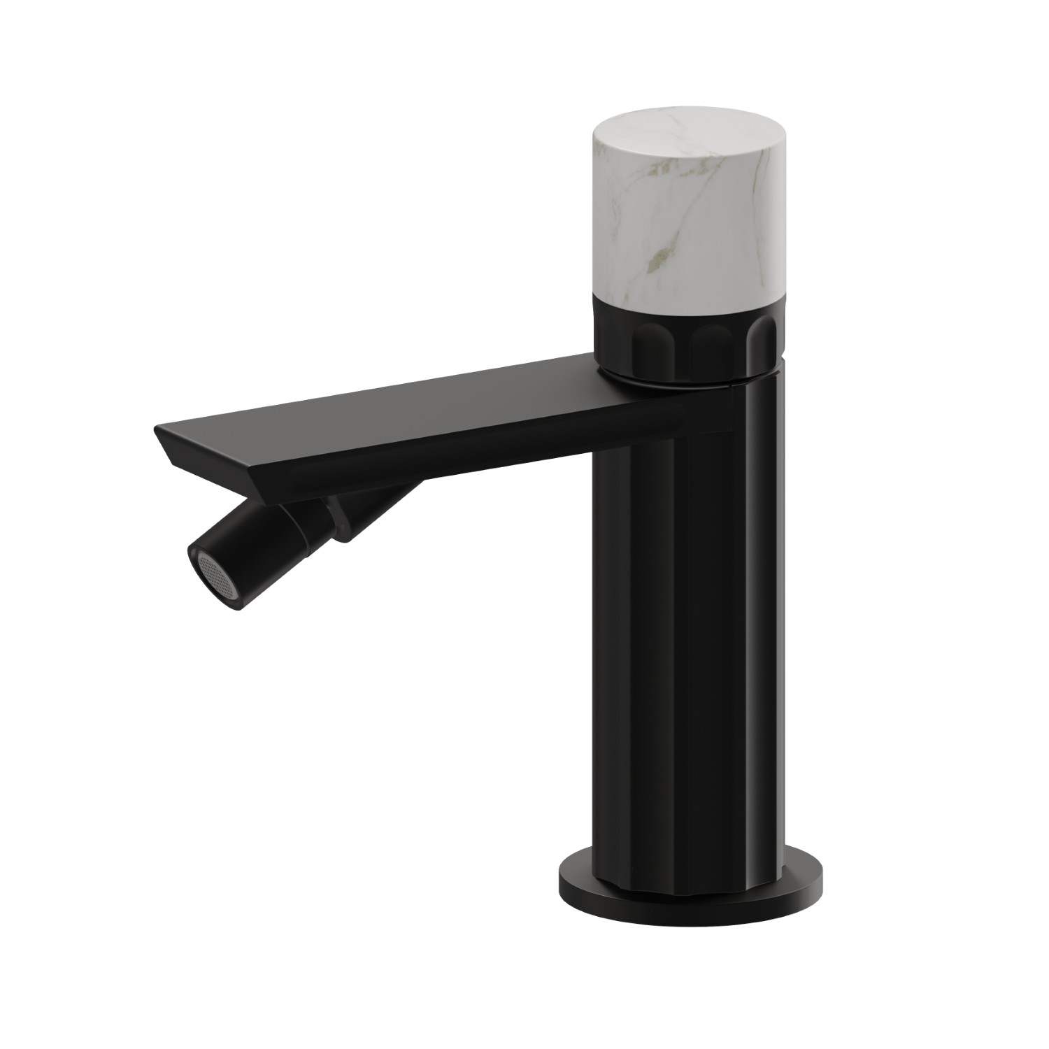 Miscelatore monocomando per bidet - finitura Nero opaco