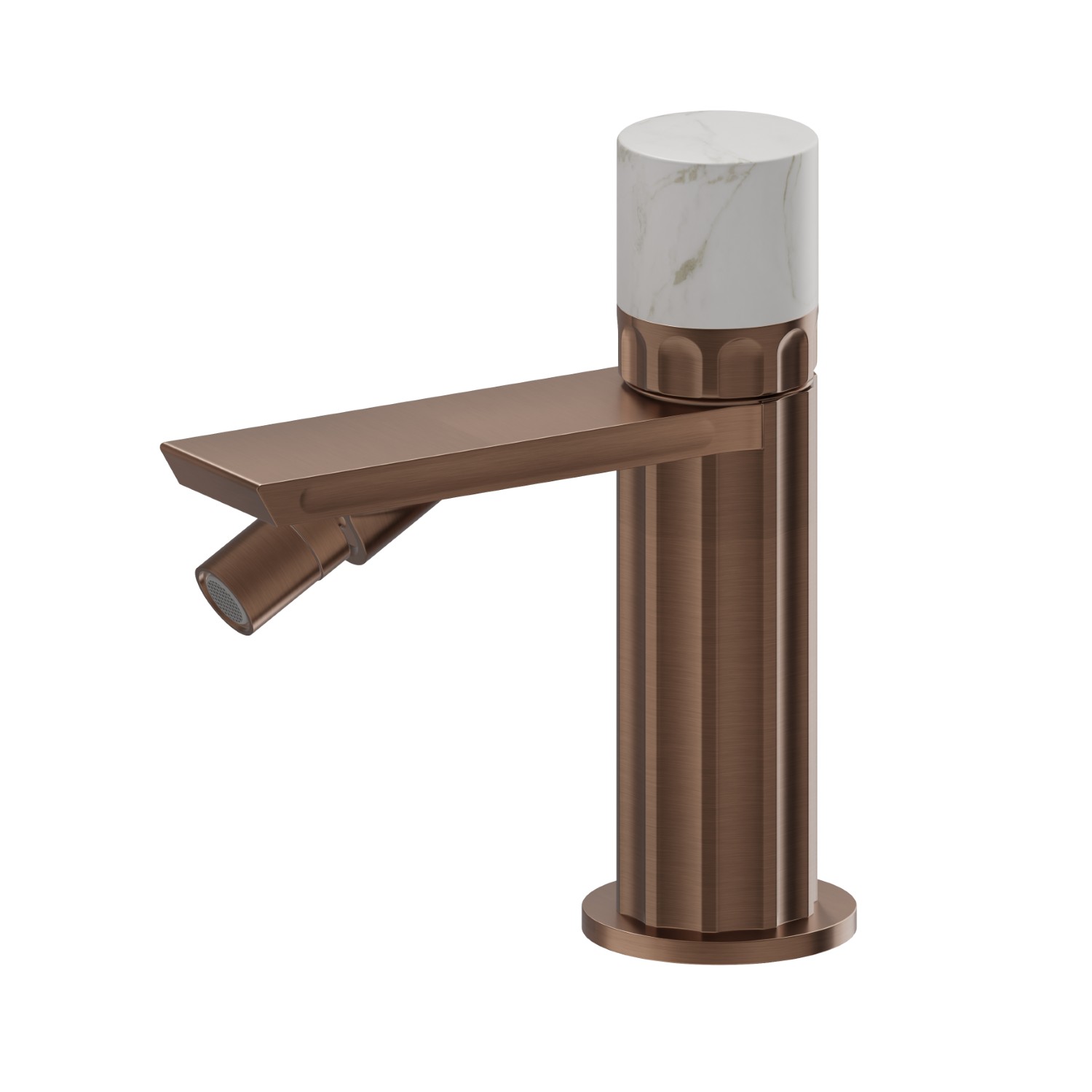 Miscelatore monocomando per bidet - finitura PVD Brushed Copper Bronze