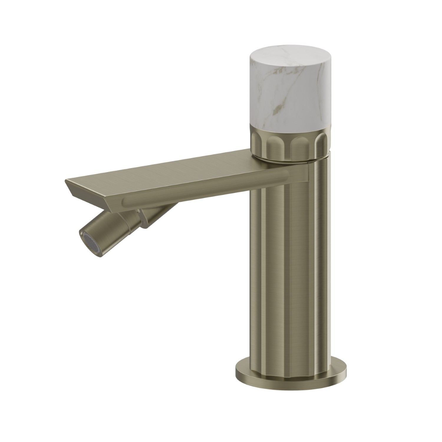 Miscelatore monocomando per bidet - finitura PVD Brushed Pale Gold