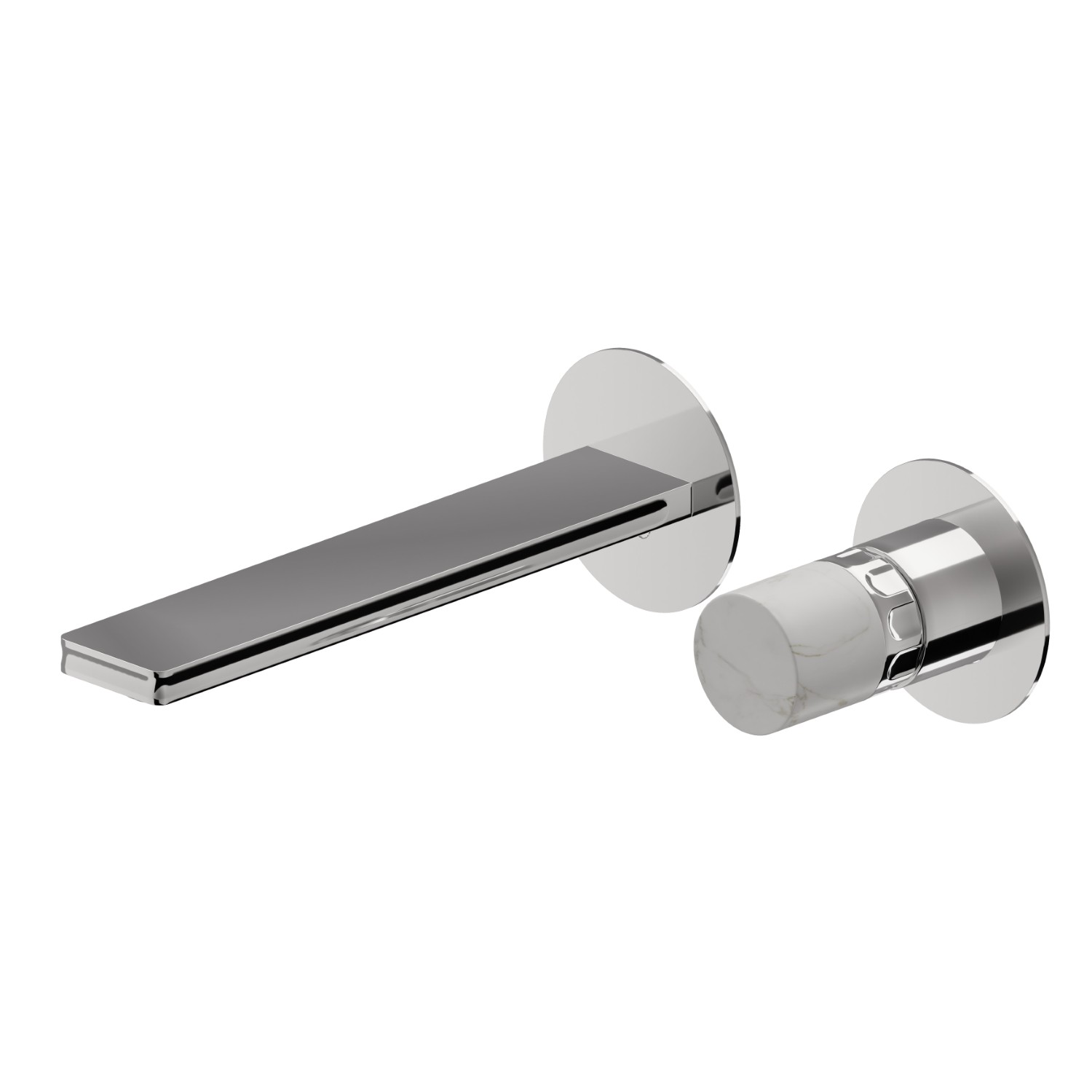 2-hole wall-mounted washbasin group - finish Chrome
