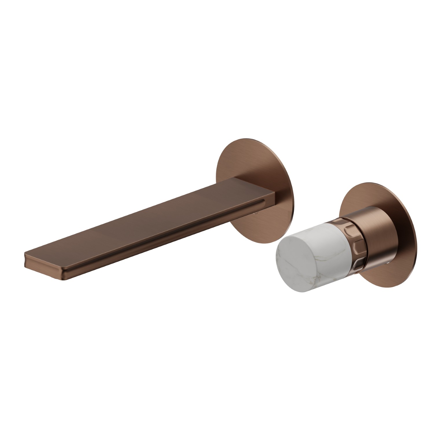 2-hole wall-mounted washbasin group - finish PVD Brushed Copper Bronze