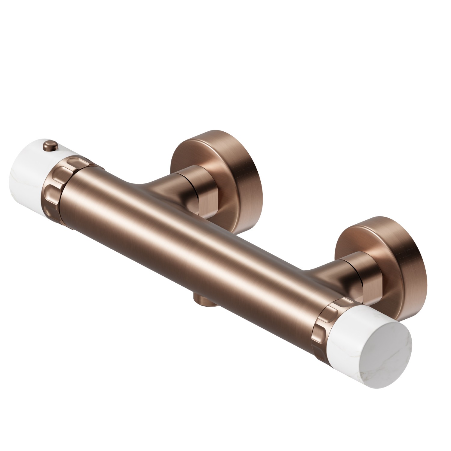 Thermostatische Mischbatterie für Dusche extern - oberfläche PVD  Copper Bronze gebürstet