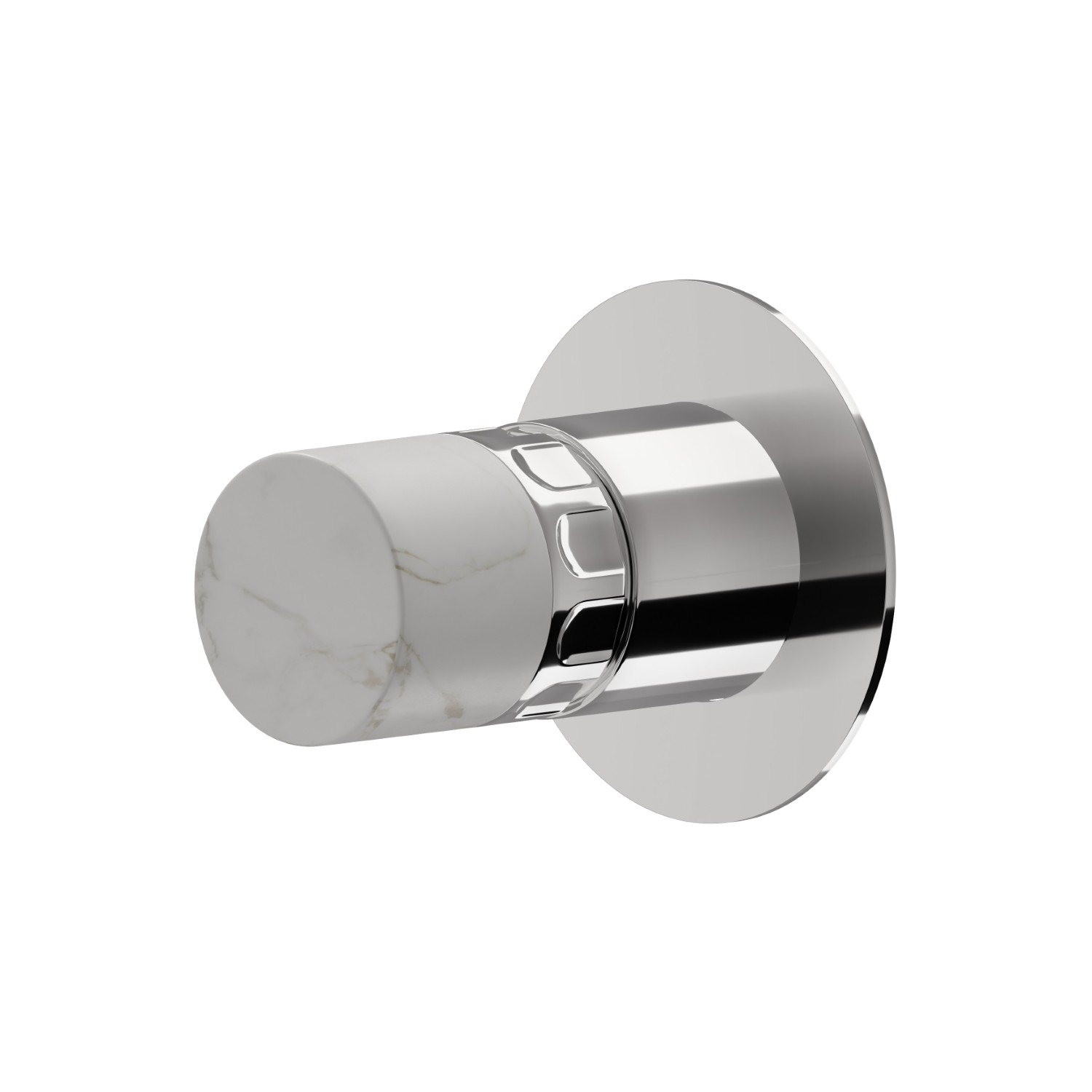 Single lever concealed mixer, to combine with a 3 ways out concealed diverter without stop. External part - finish Chrome