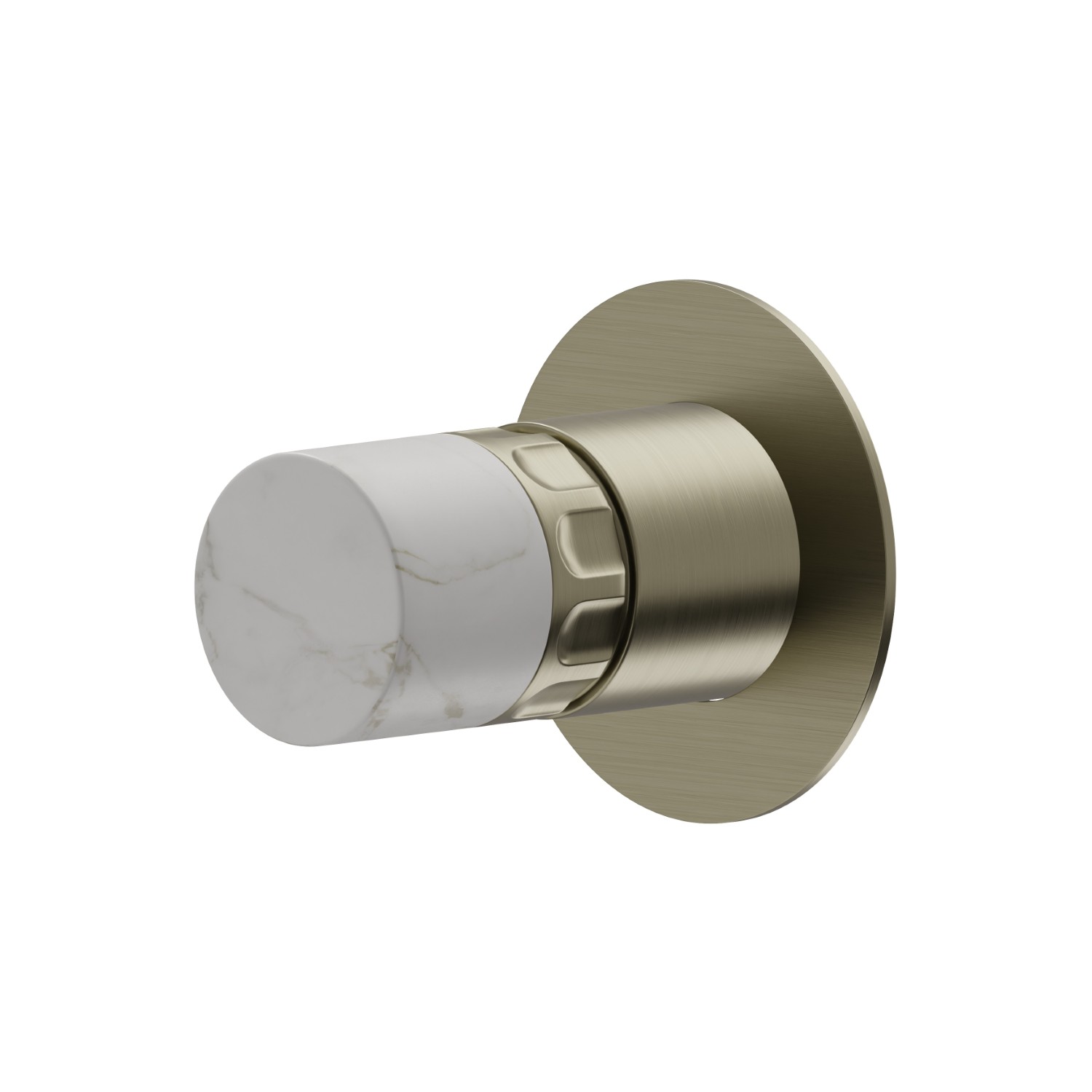 Miscelatore monocomando ad incasso ad una uscita, ingressi ed uscite da 1/2”. Parte esterna - finitura PVD Brushed Pale Gold