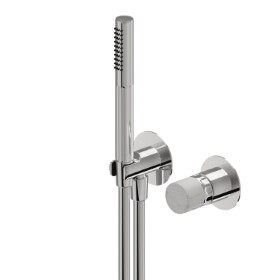 Einbau-duscheinheit komplett mit handbrause und mischer - oberfläche Chrom