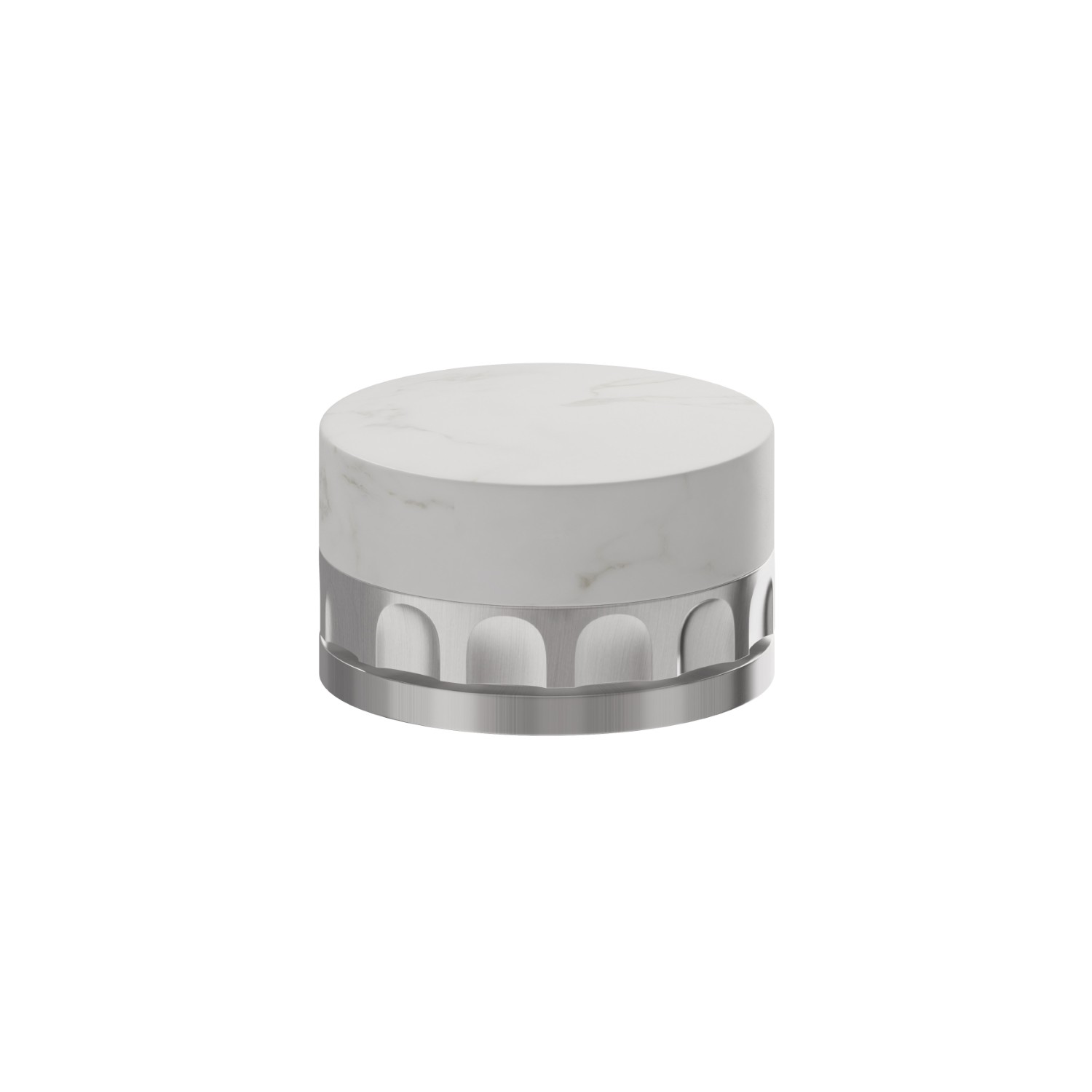 Diverter for deck-mounted set - finish PVD Brushed steel