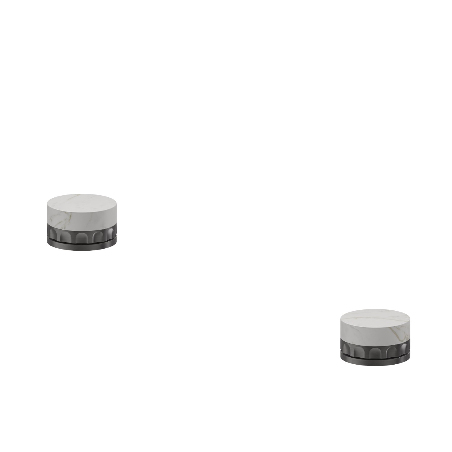 Mitigeurs pour bord de baignoire - finition PVD Brushed Gun Metal
