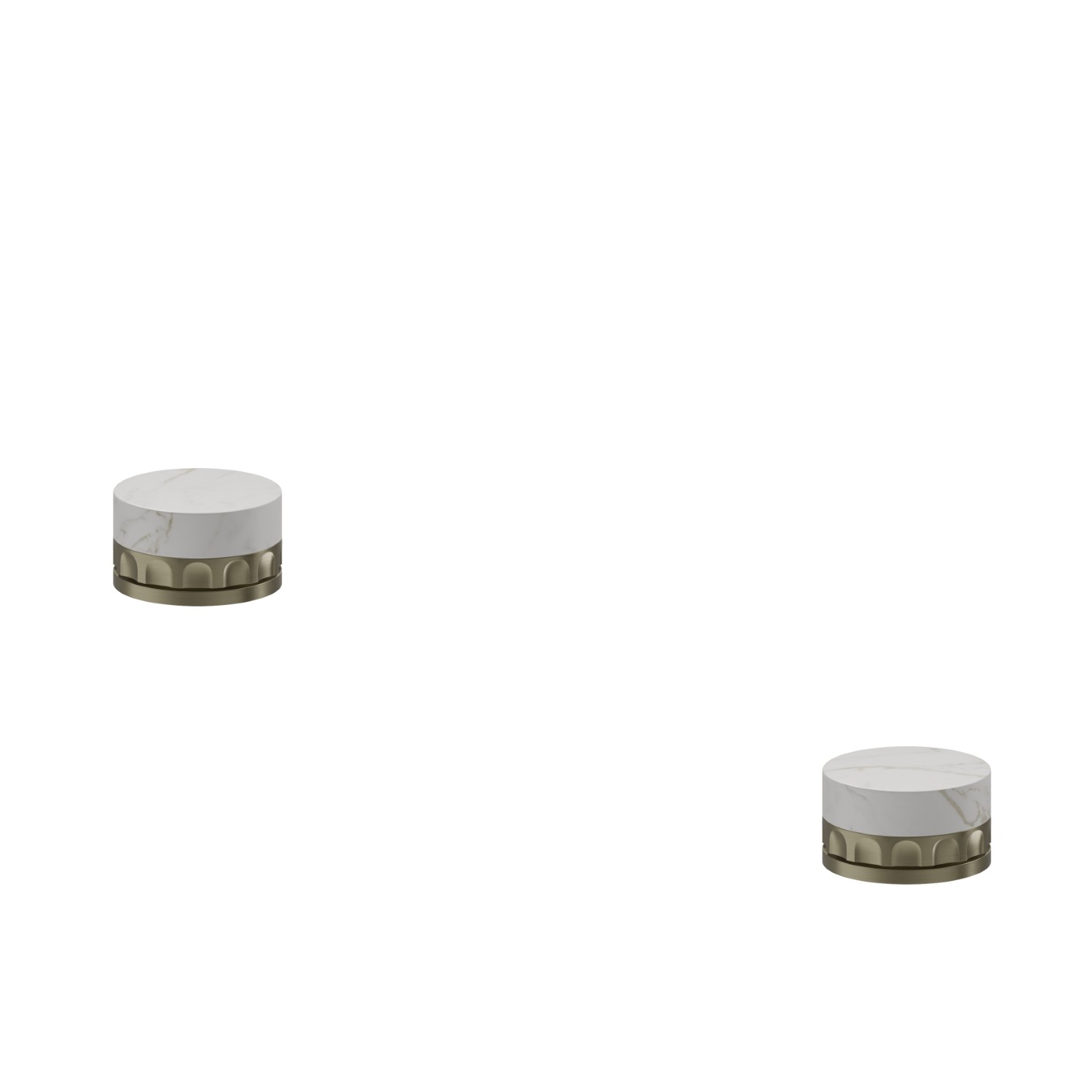 Mitigeurs pour bord de baignoire - finition PVD Brushed Pale Gold