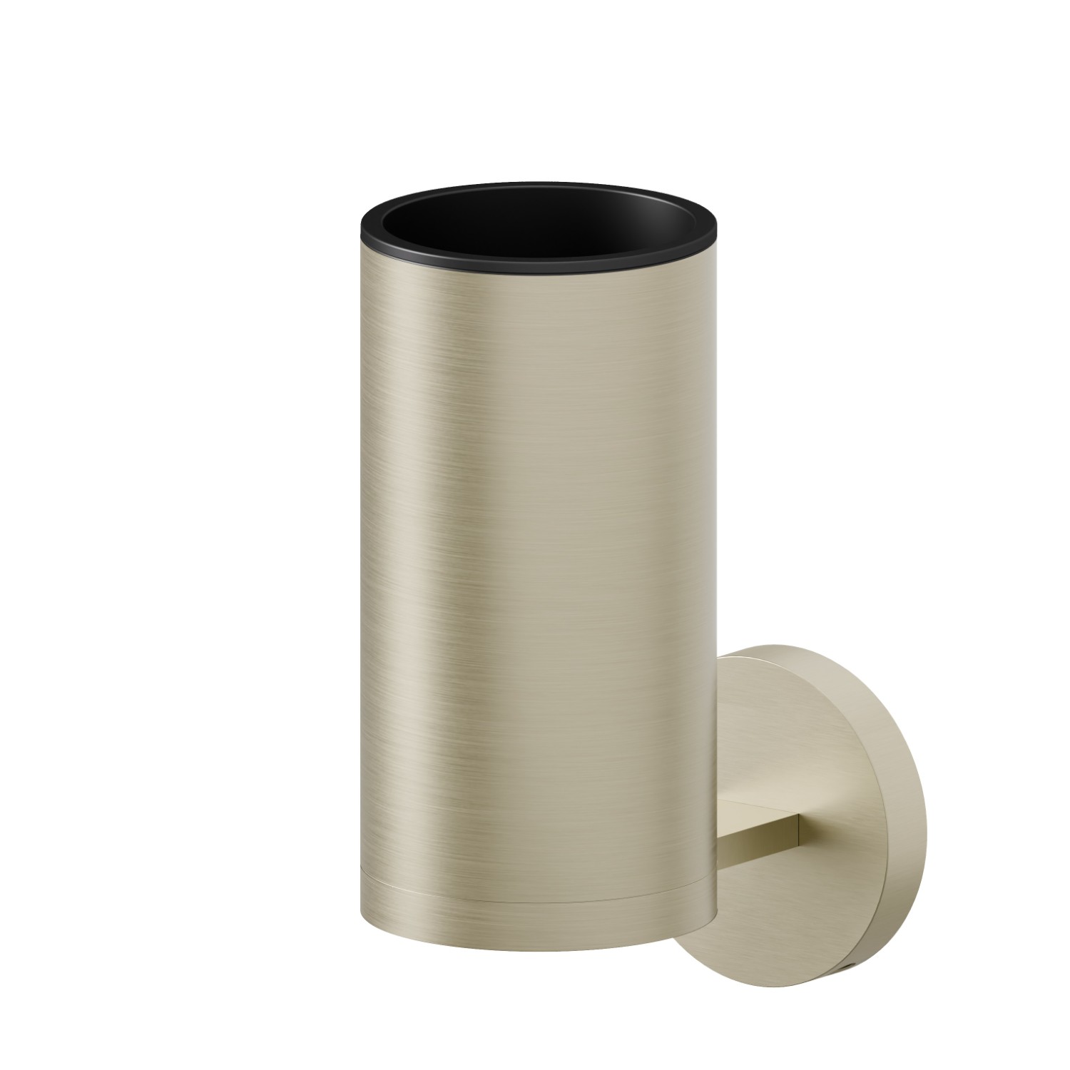 Wall-mounted tumbler holder - finish PVD Brushed Pale Gold