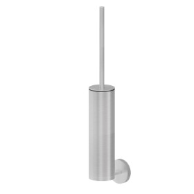 Wall-mounted toilet brush holder with brush - finish Stainless Steel