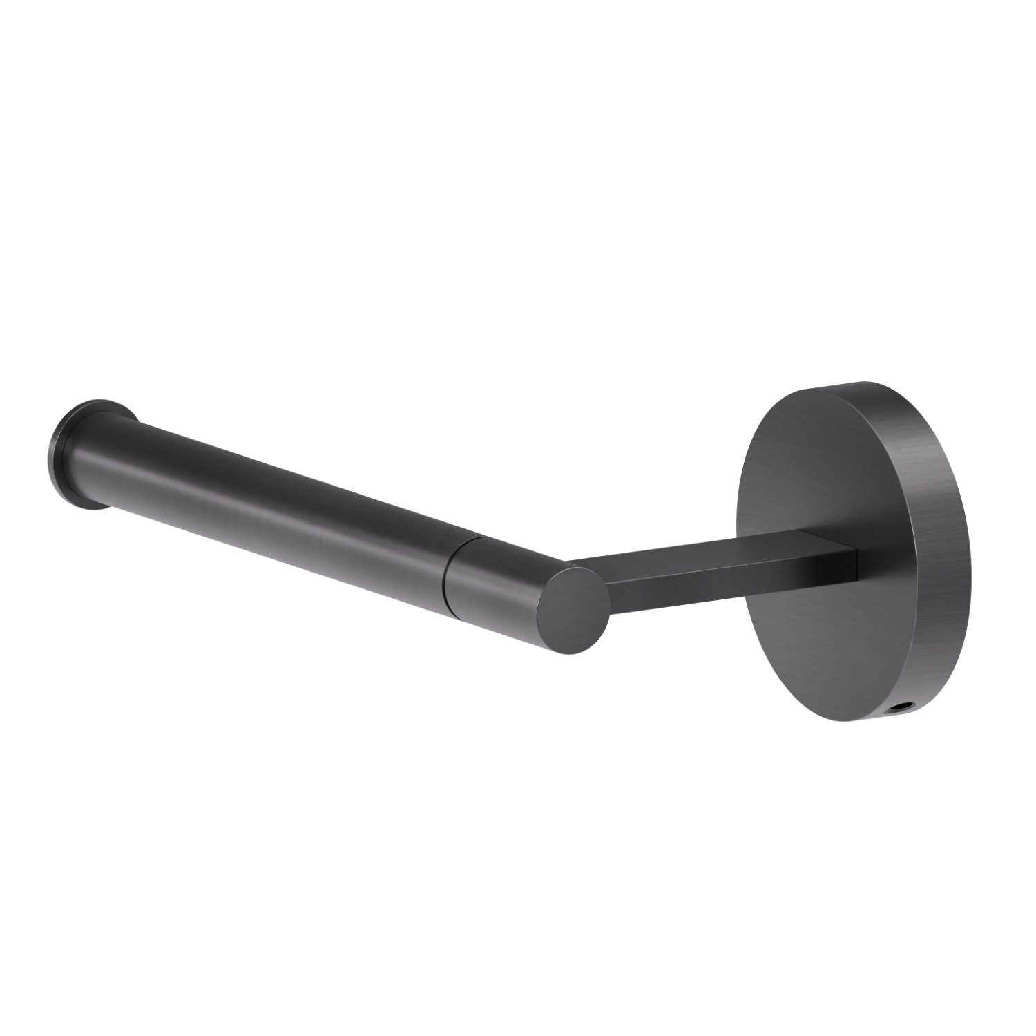 Porta rotolo a muro versione sinistra - finitura PVD Brushed Gun Metal