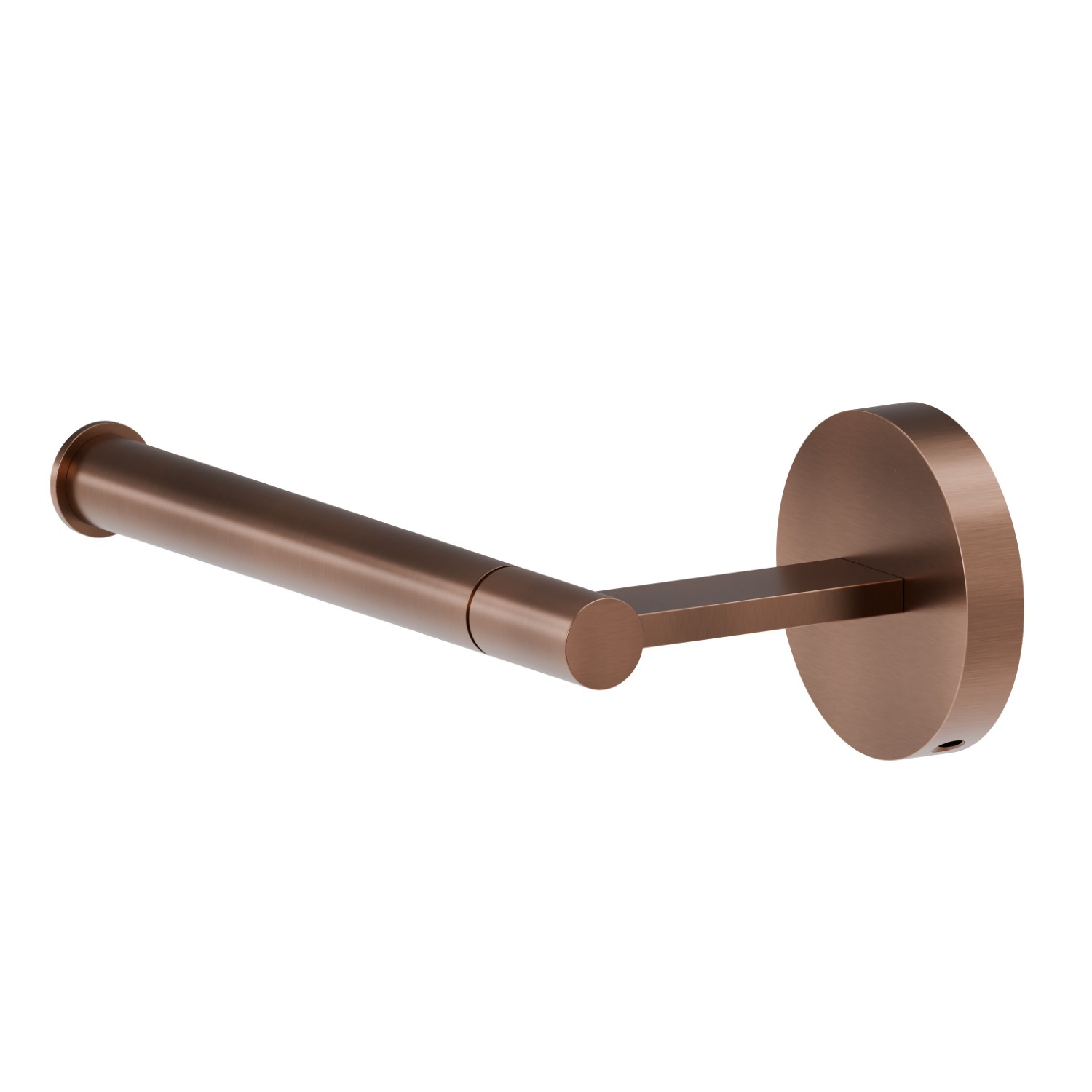 Left-side wall-mounted paper holder - finish PVD Brushed Copper Bronze