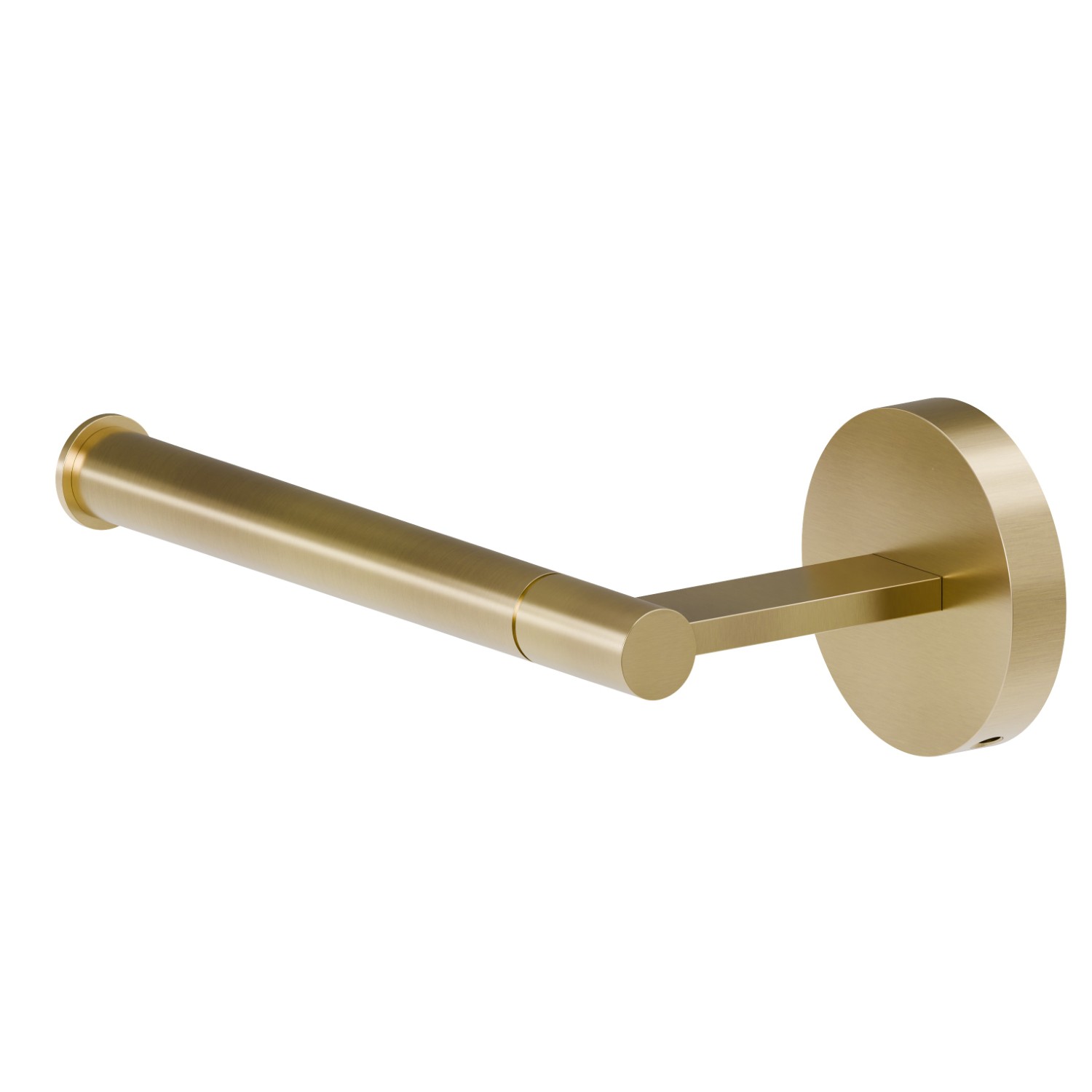 Porta rotolo a muro versione sinistra - finitura PVD Brushed Pale Gold