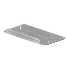 Wall mounted rectangular bath/shower shelf - finish Stainless Steel