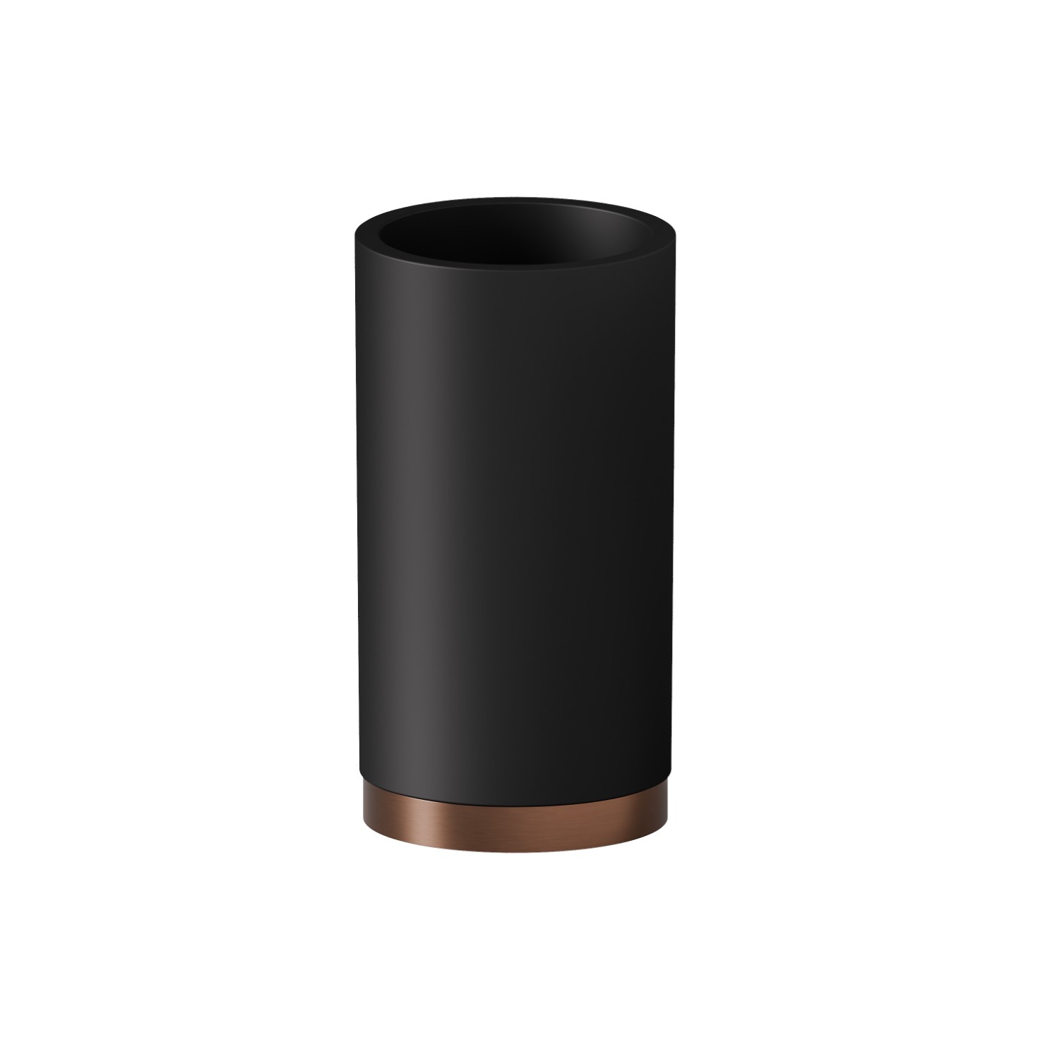 Arbeitsplatte aus Glas.  Schwarzes harz - oberfläche PVD  Copper Bronze gebürstet
