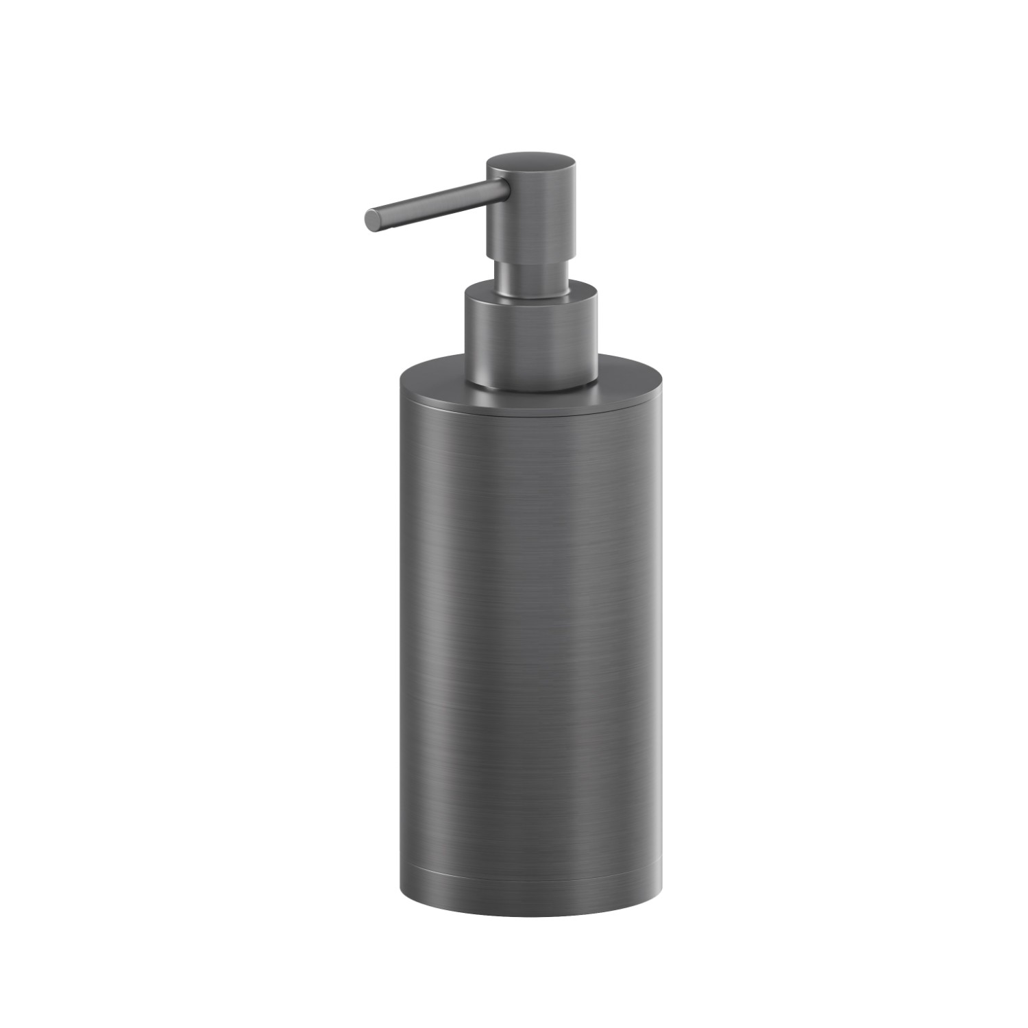Freestanding soap dispenser - finish PVD Brushed Gun Metal