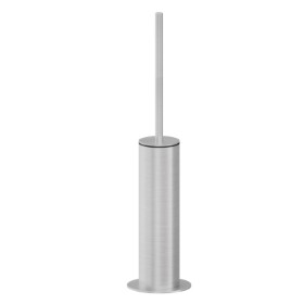 Freestanding toilet brush holder with brush - finish Stainless Steel