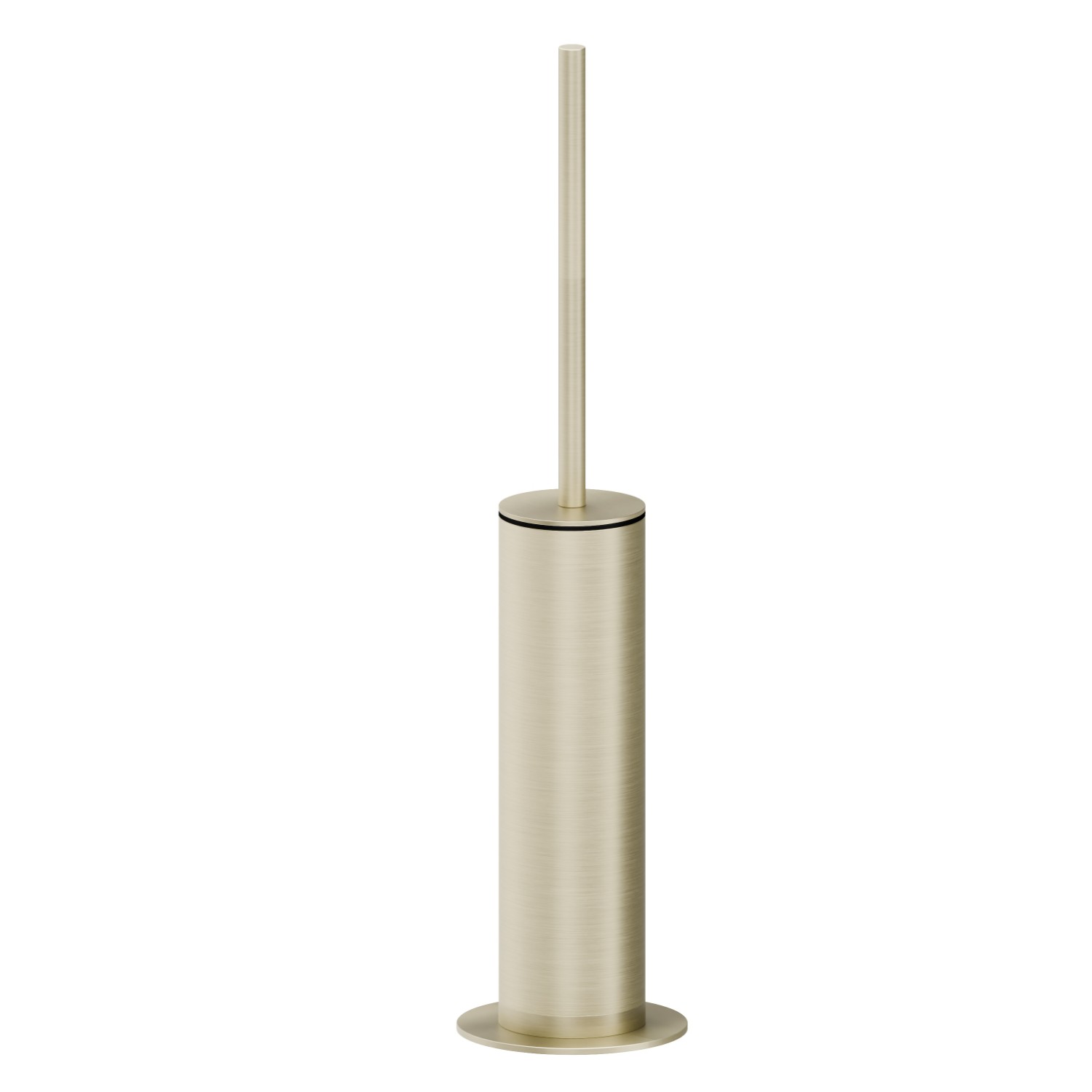 Porte-brosse de toilette sur pied avec brosse - finition PVD Brushed Pale Gold