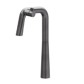 Sink mixer tap with swivel spout - finish PVD Brushed Gun Metal