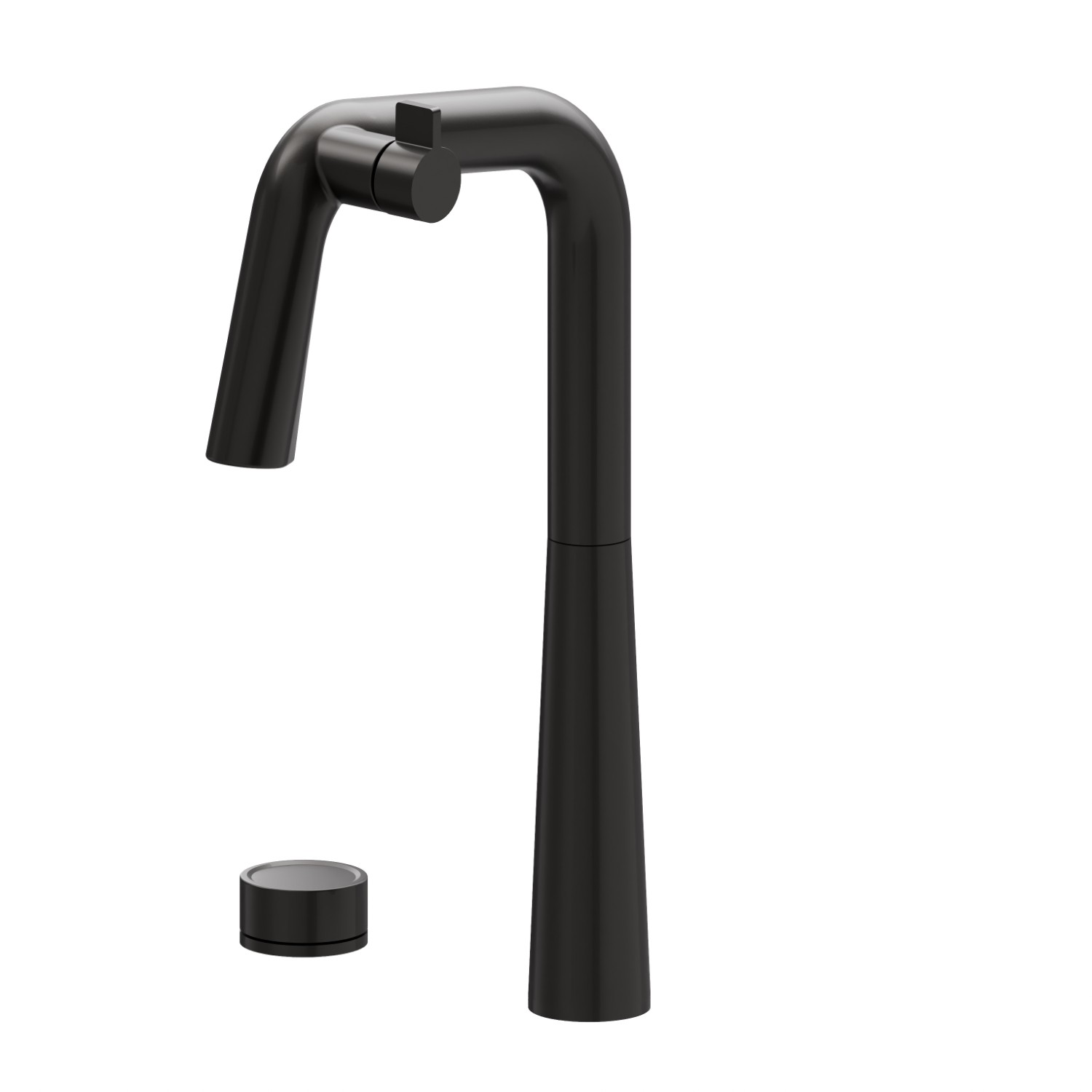 Mitigeur pour évier avec bec pivotant et commande à distance pour eau purifiée - finition Carbon Satin