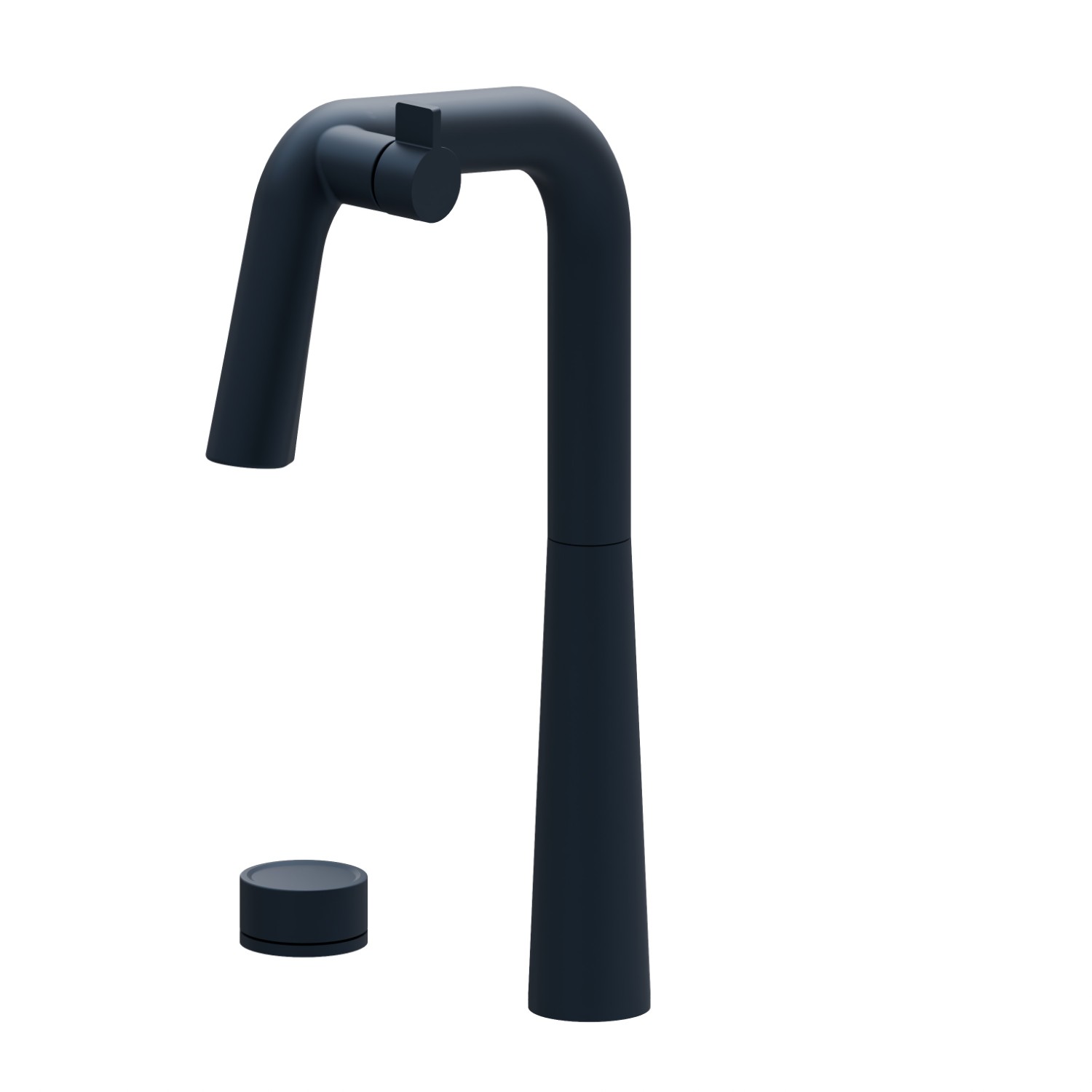 Mitigeur pour évier avec bec pivotant et commande à distance pour eau purifiée - finition Soft Navy