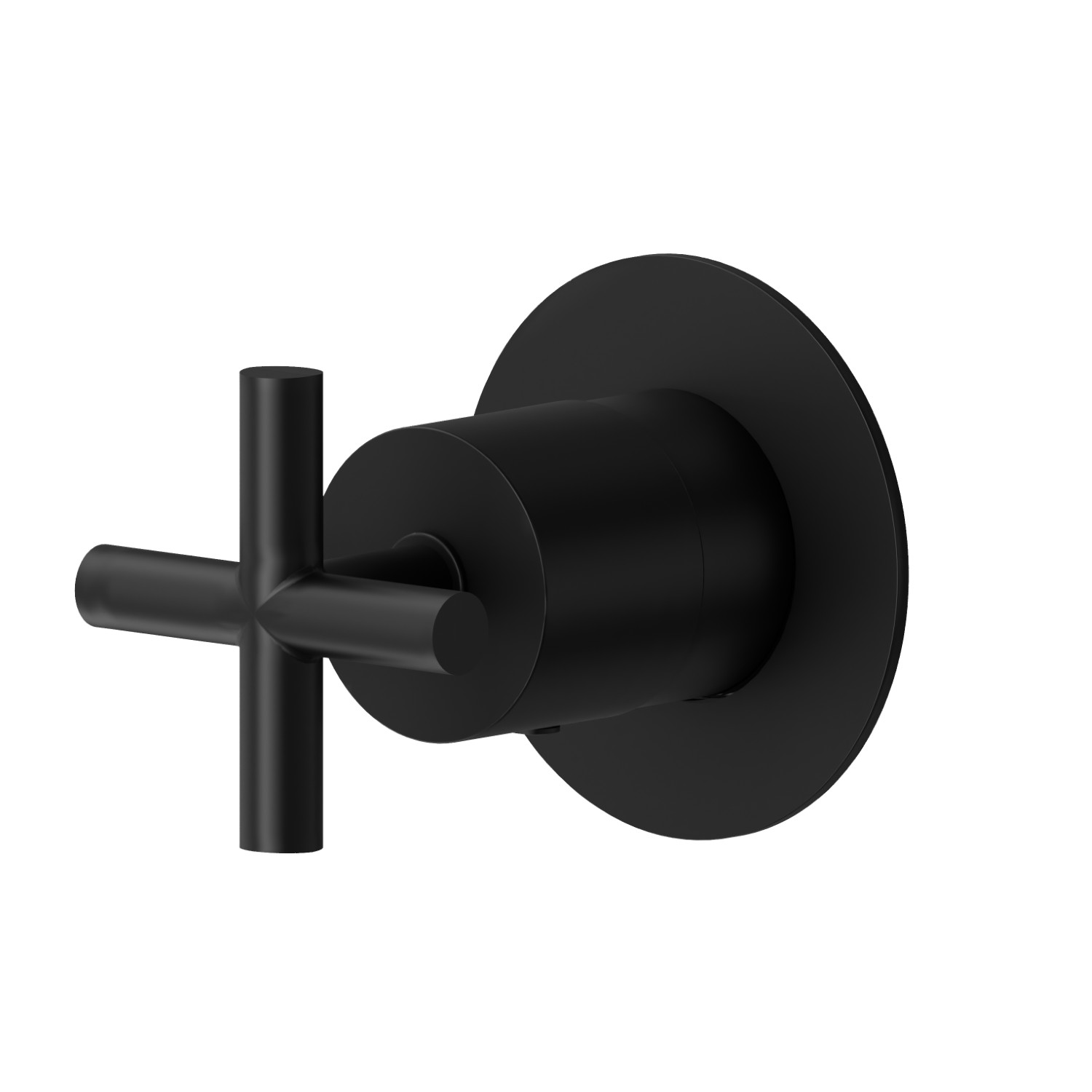 Stop valve. Ø70. External part - finish Matt Black