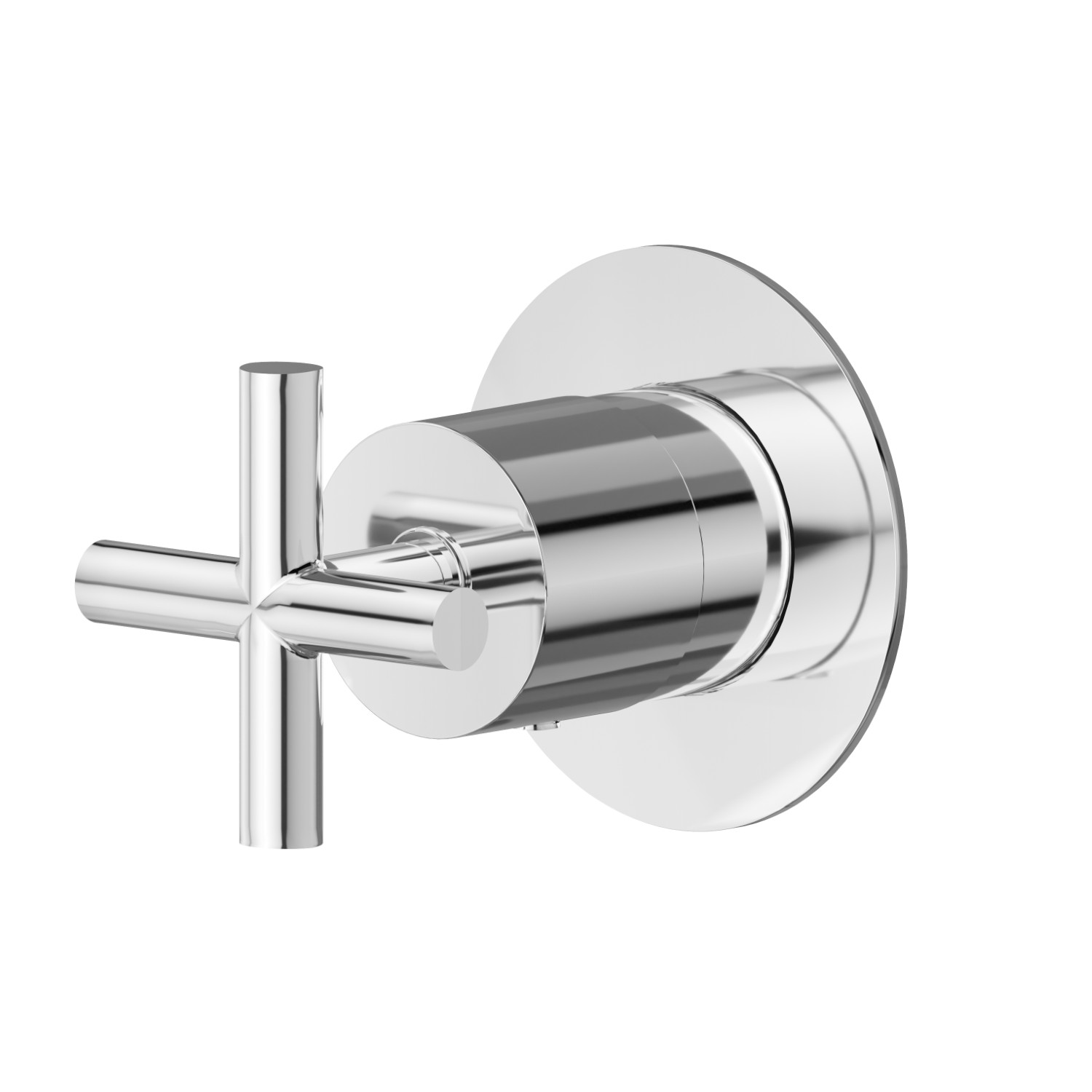Stop valve. Ø70. External part - finish Chrome