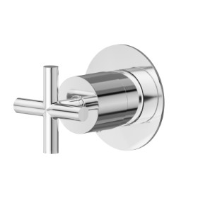 Stop valve. Ø70. External part - finish Chrome