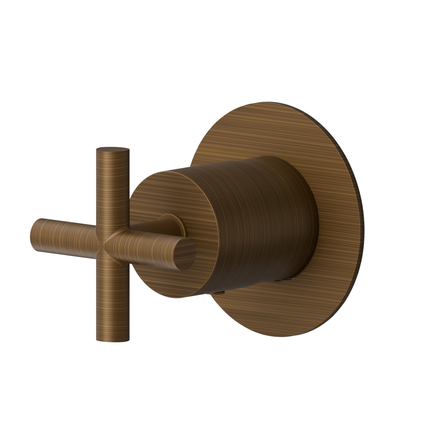 Stop valve. Ø70. External part - finish Groove Bronze