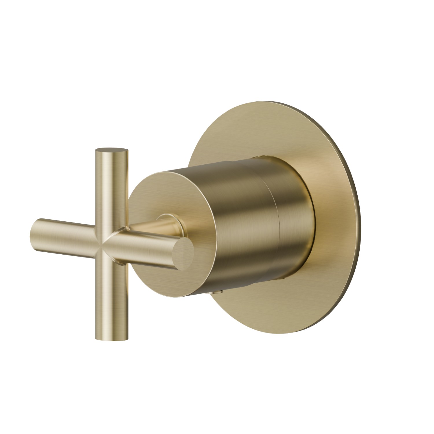 Stop valve. Ø70. External part - finish PVD Brushed Pale Gold
