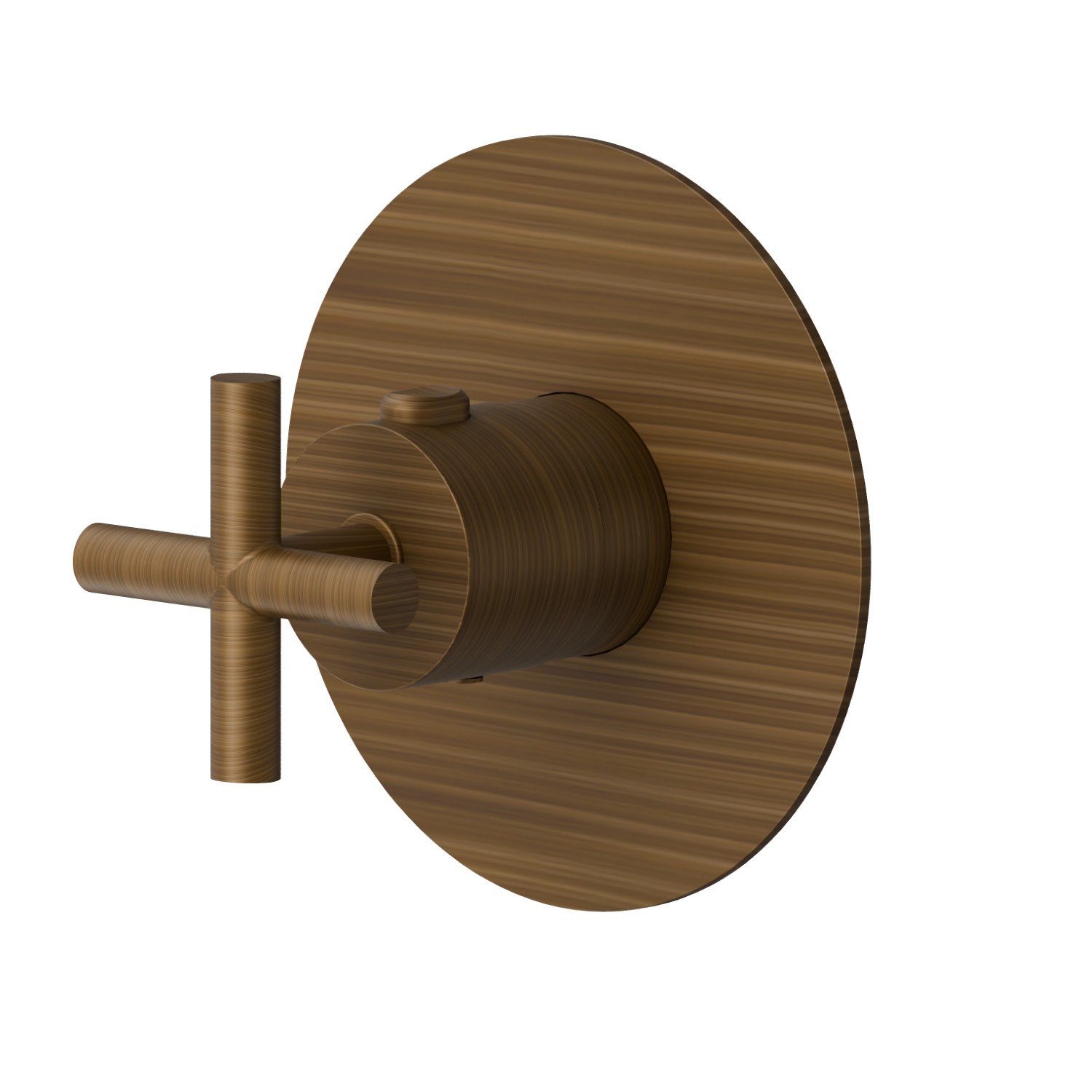 Thermostatischer einbaumischer, kombinierbar mit absperrventil - oberfläche Groove Bronze